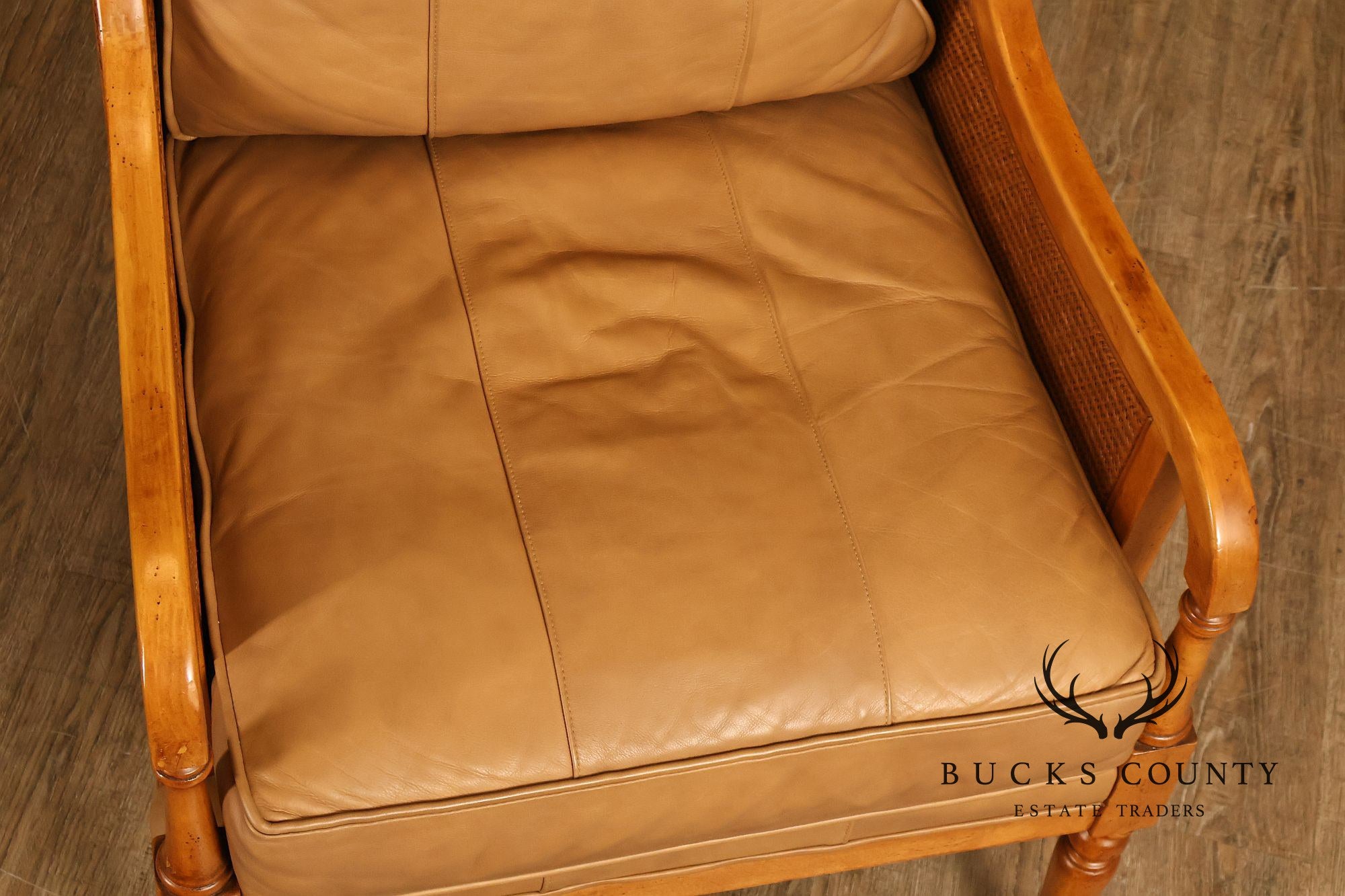 Tommy Bahama Pair of Caned Armchairs