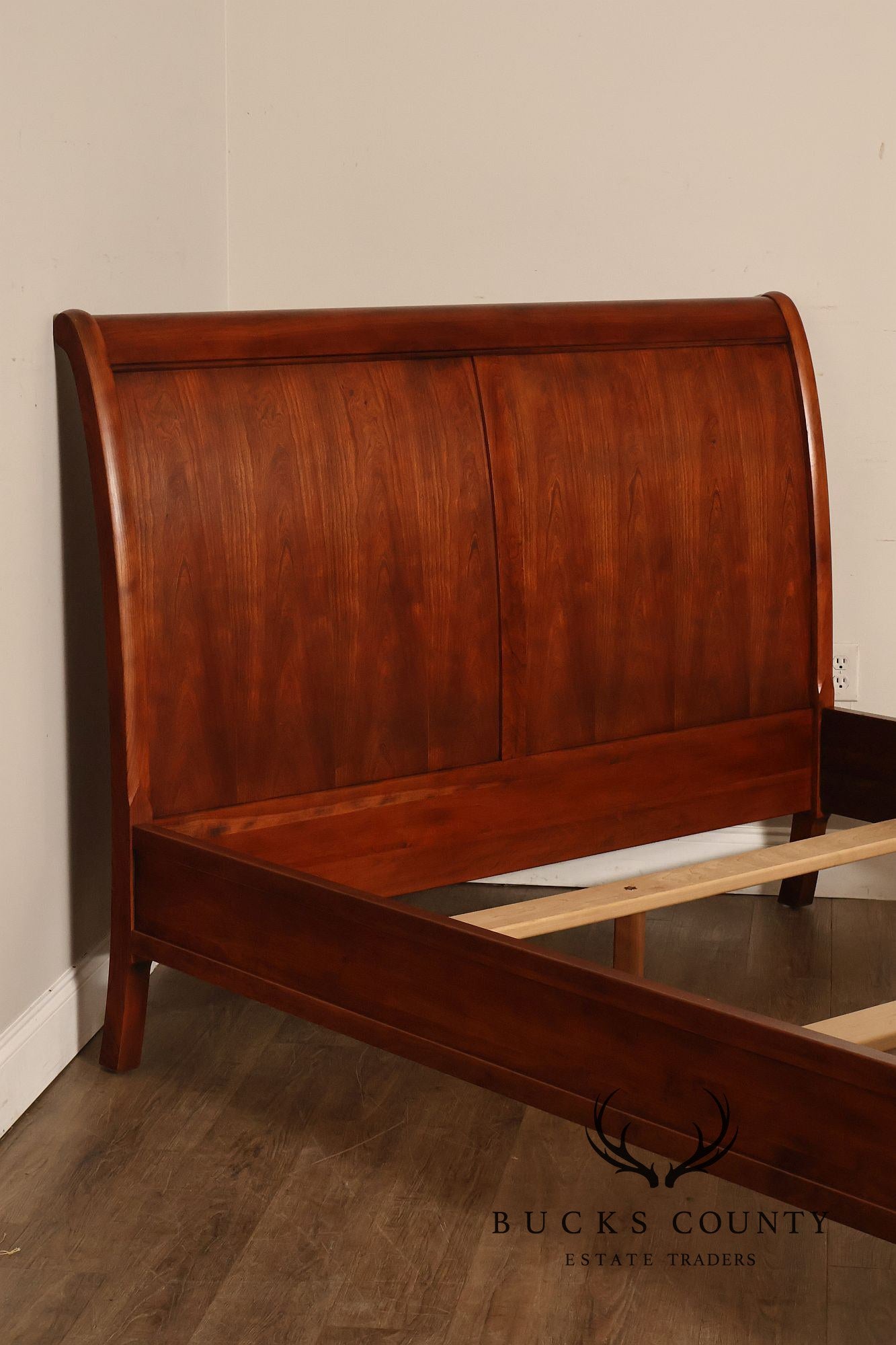 Stickley Cherry Sleigh Queen Bed