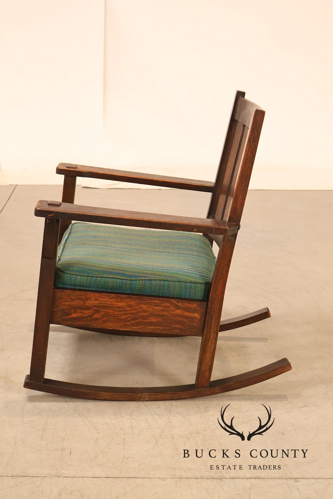 Antique Stickley Brothers Mission Oak Rocking Chair