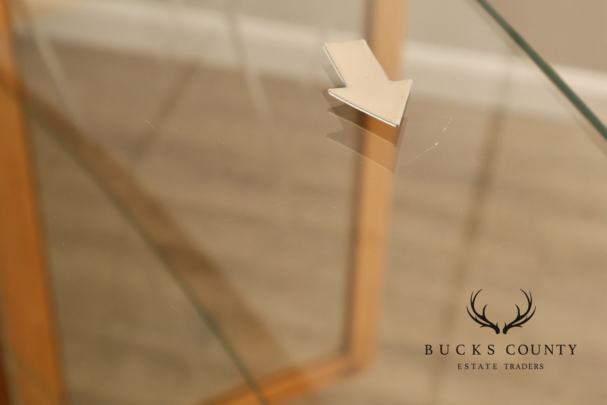 Thomasville Bogart Collection Bow Front Curio Display Cabinet