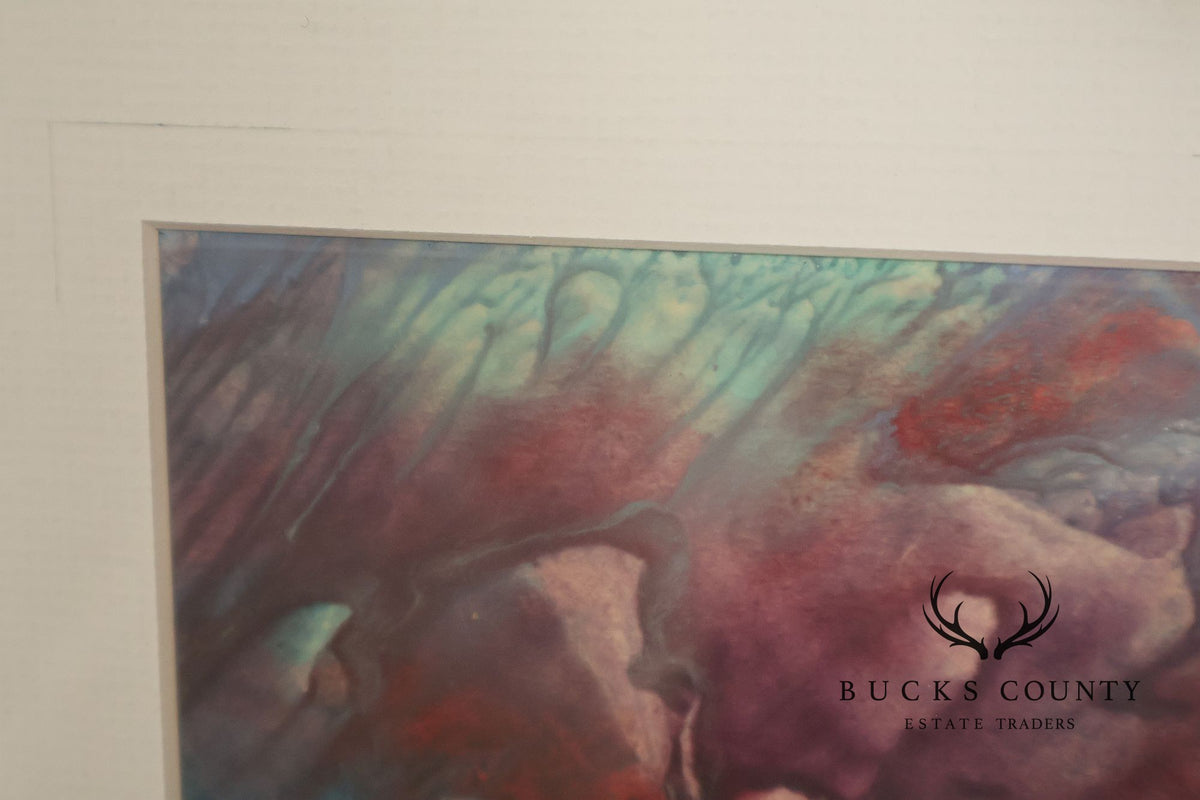 Suzanne Marinell Melted Wax Painting, Valleys