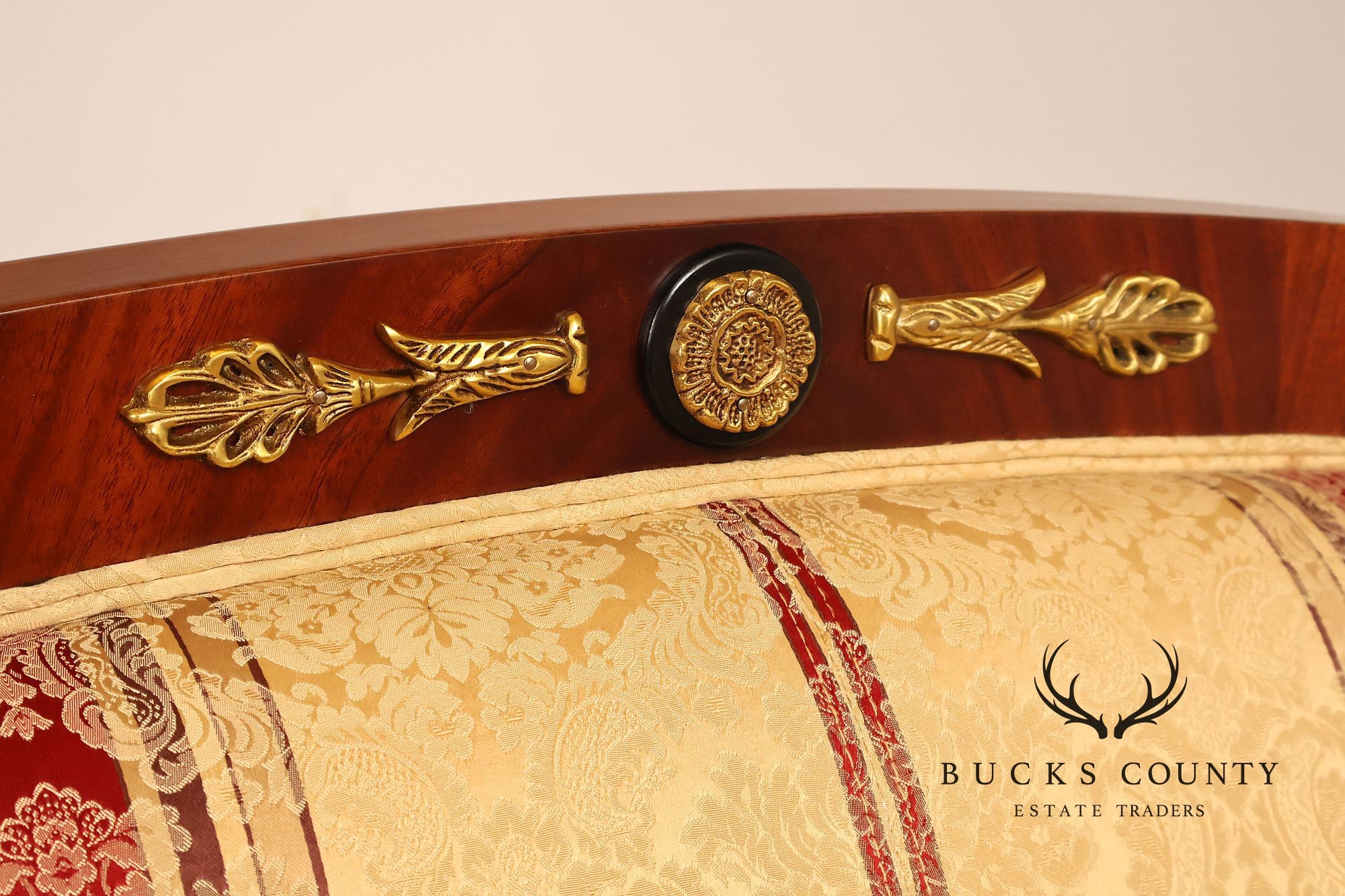 Versace Infinity Gigasso Empire Style Upholstered Loveseat