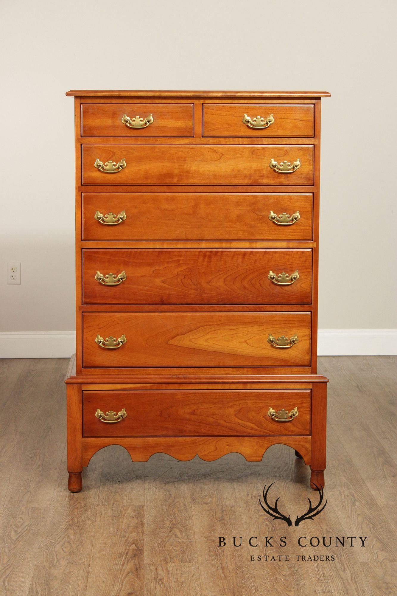 Stickley Vintage Traditional Solid Cherry Tall Chest