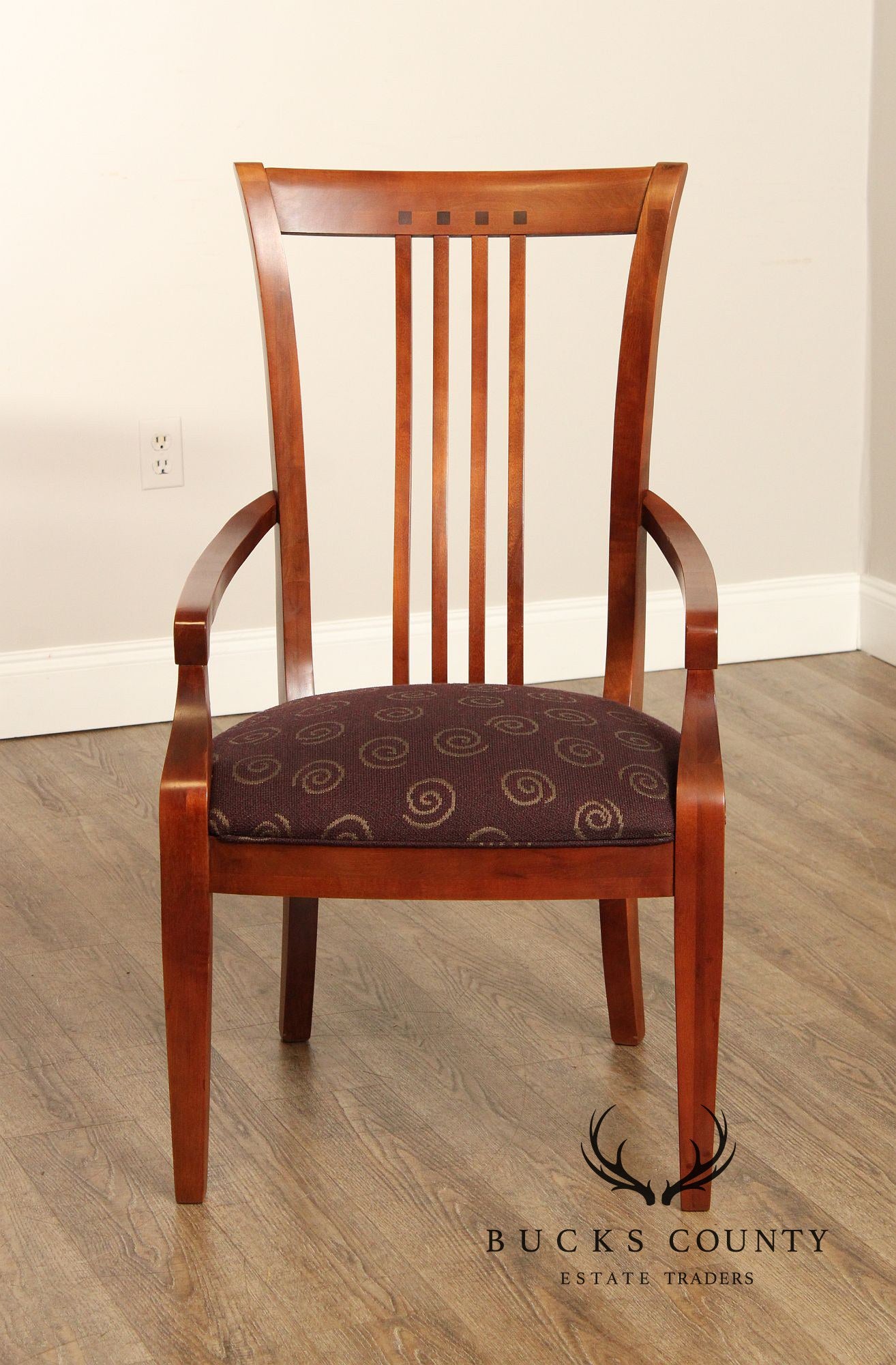 Thomasville 'American Expressions' Mission Style Set of Six Cherry Dining Chairs