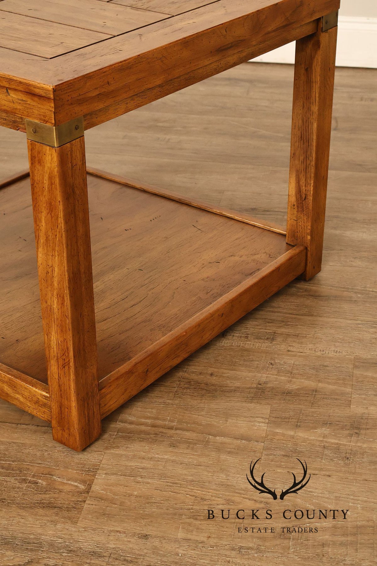 Drexel Heritage Campaign Style End Table