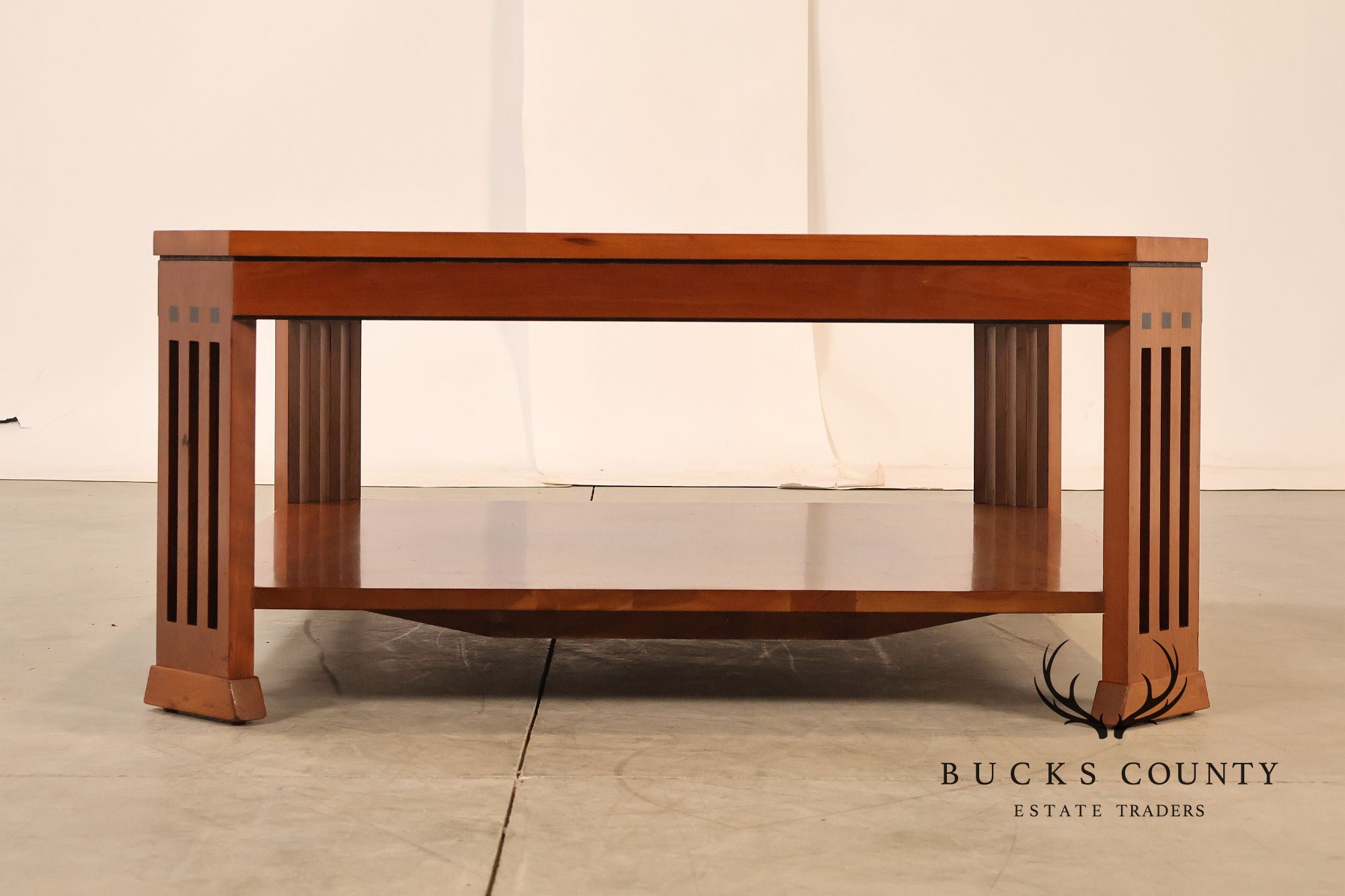 Stickley 21st Century Collection Granite Top Cherry Coffee Table