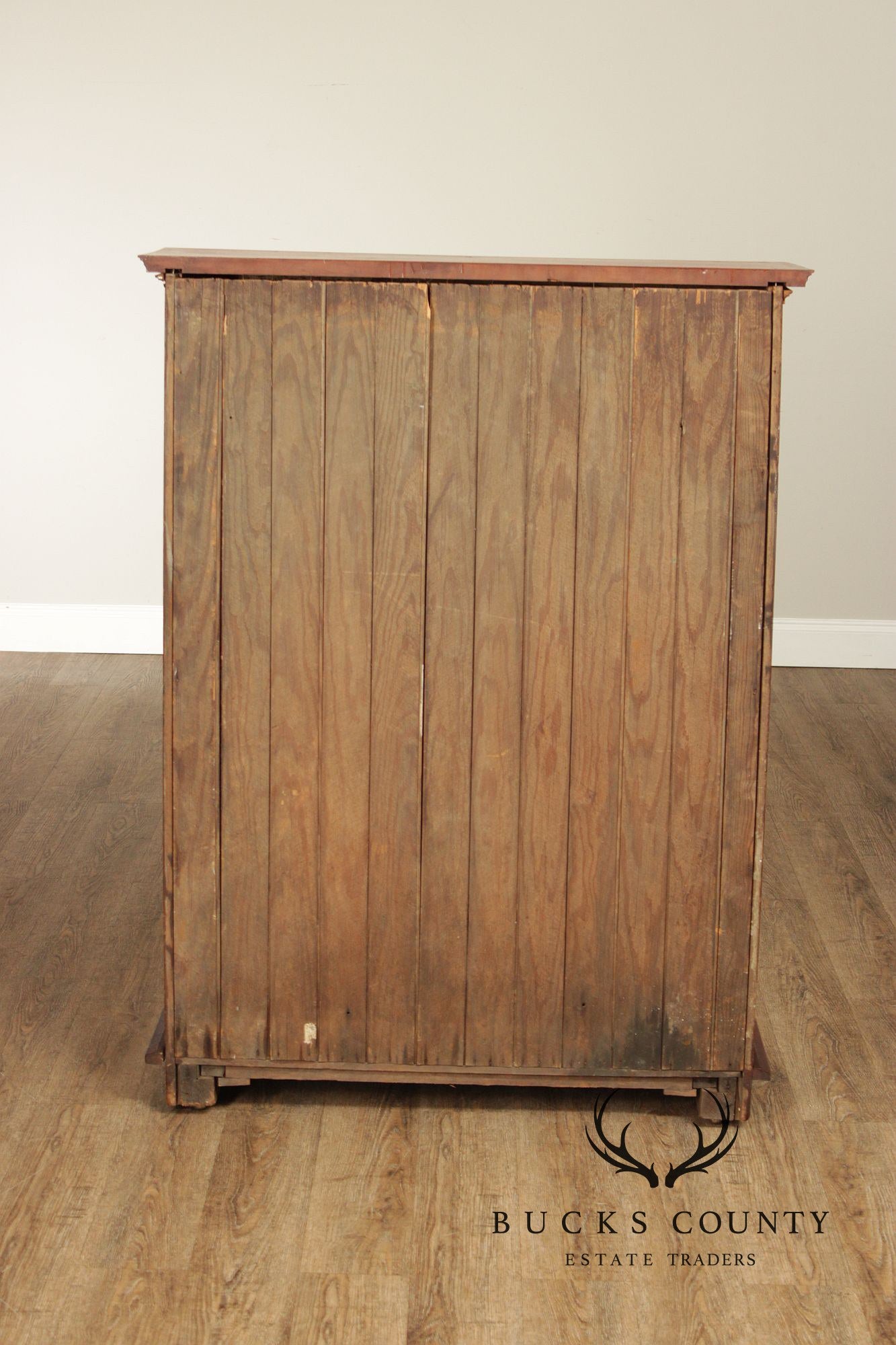 Antique Country Pine Two Door Pantry Cupboard