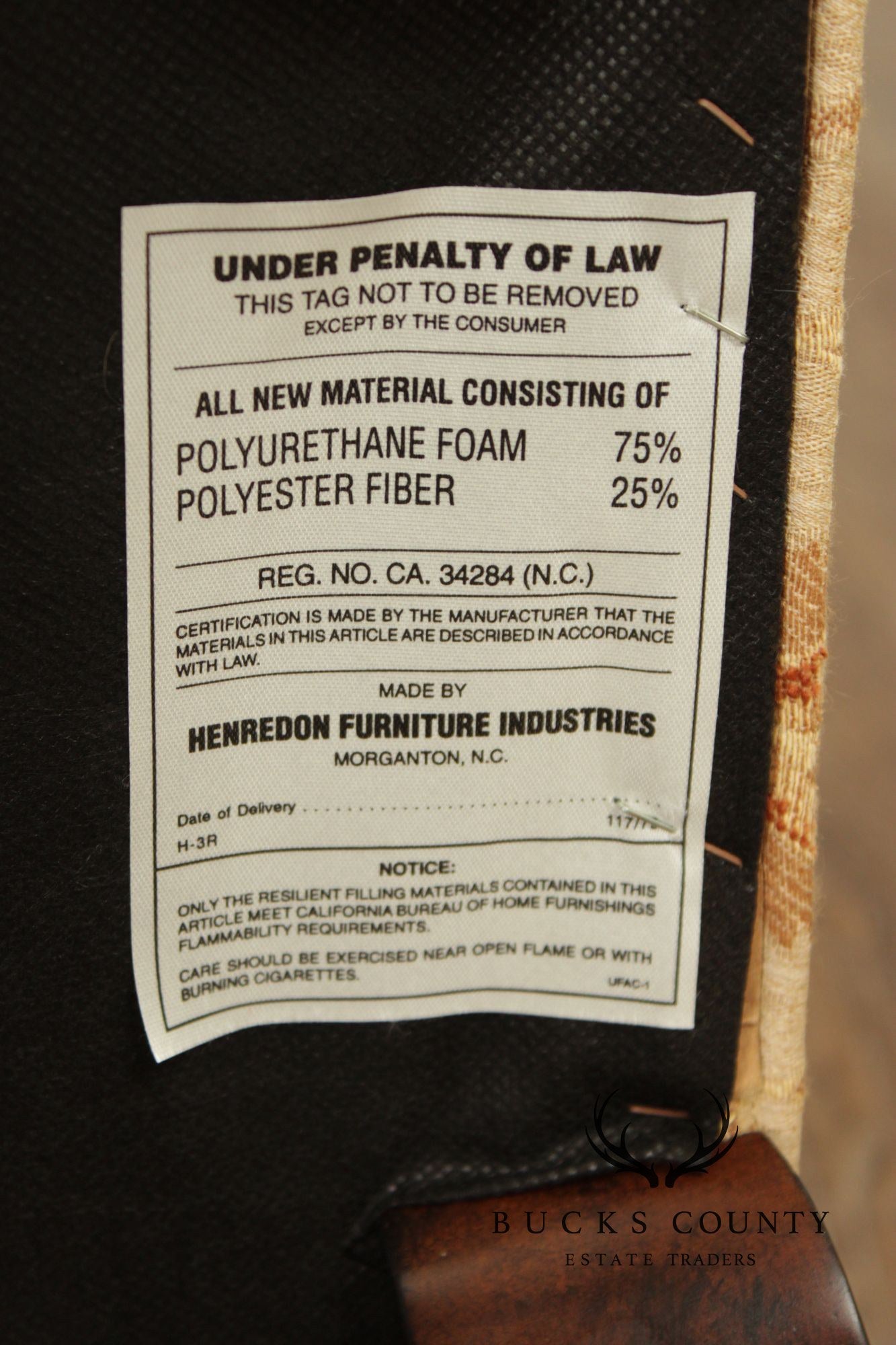 Henredon Scroll and Floral Upholstered Cabriole Leg Armchairs