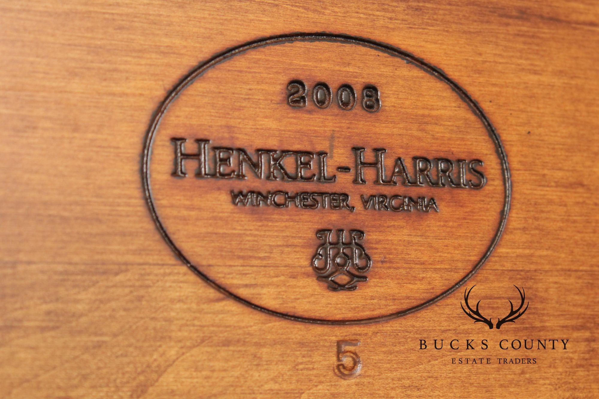 Henkel Harris Georgian Style Mahogany Display Case Cabinet