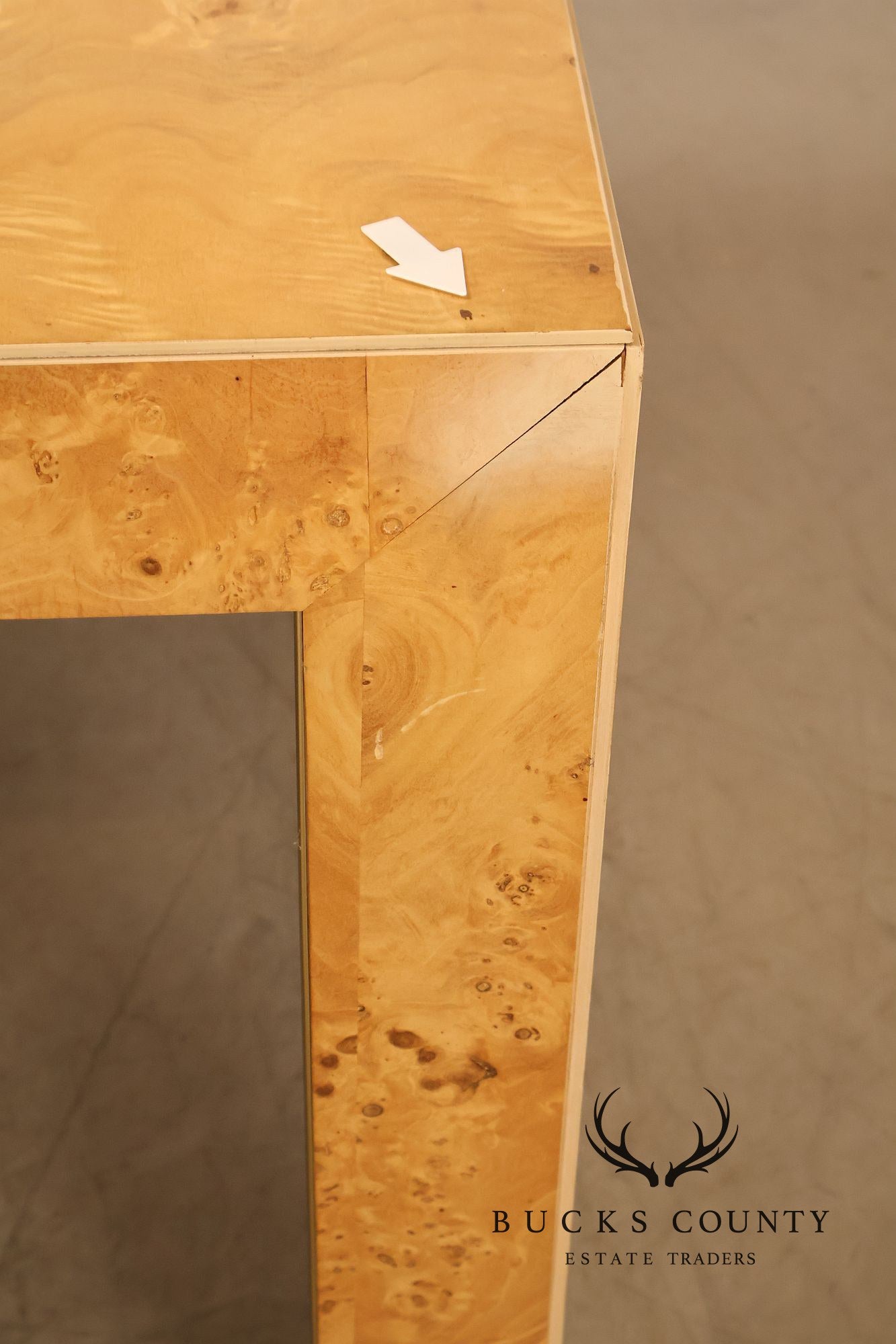 Thomasville Burl Wood Square Dining Table With 2 Leaves