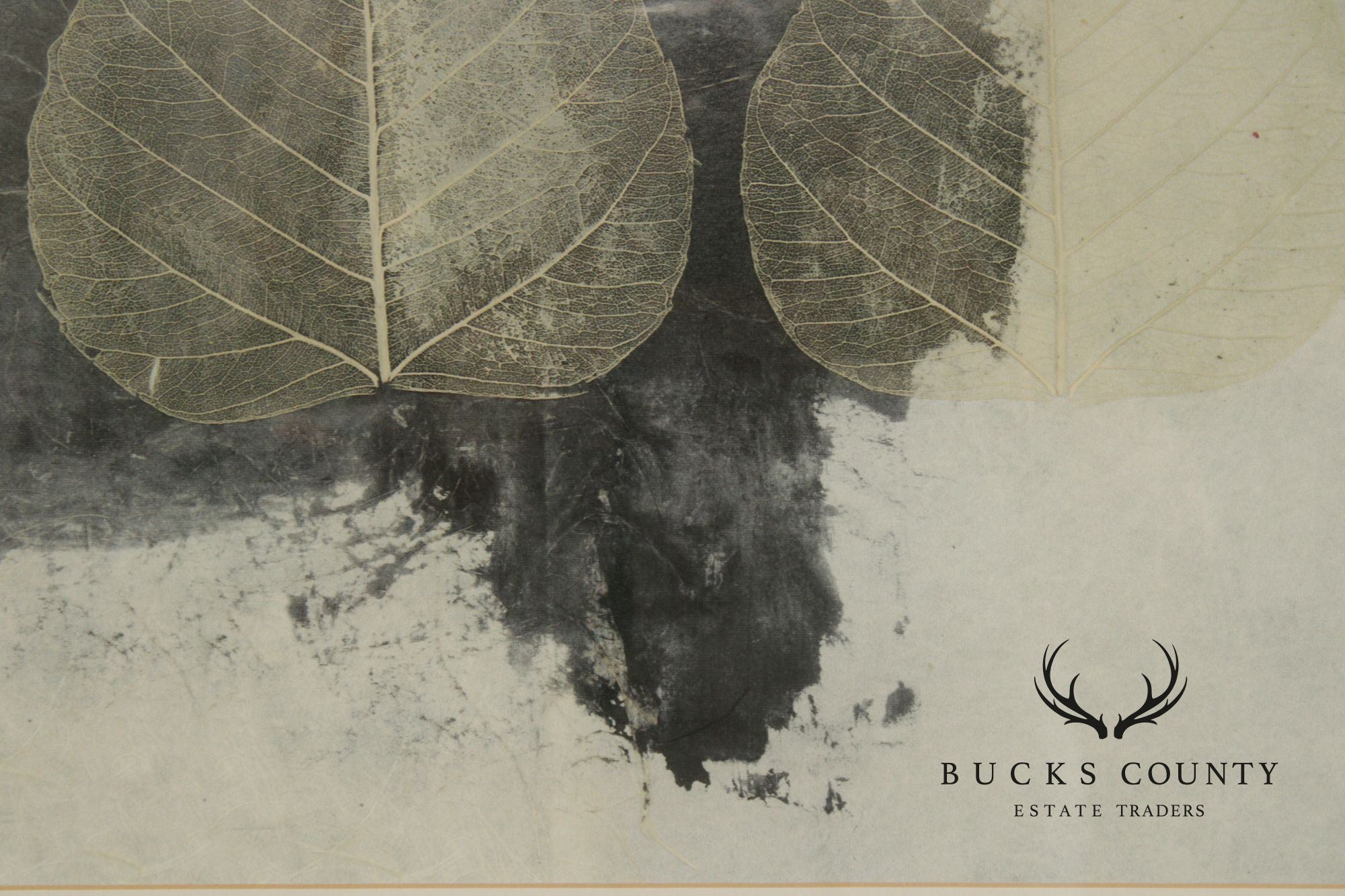 Elena Ray Pair of Botanical Prints, 'Wabi-Sabi Bodhi Leaf Collage 3' and 'Wabi-Sabi Bodhi Leaf Collage 4'