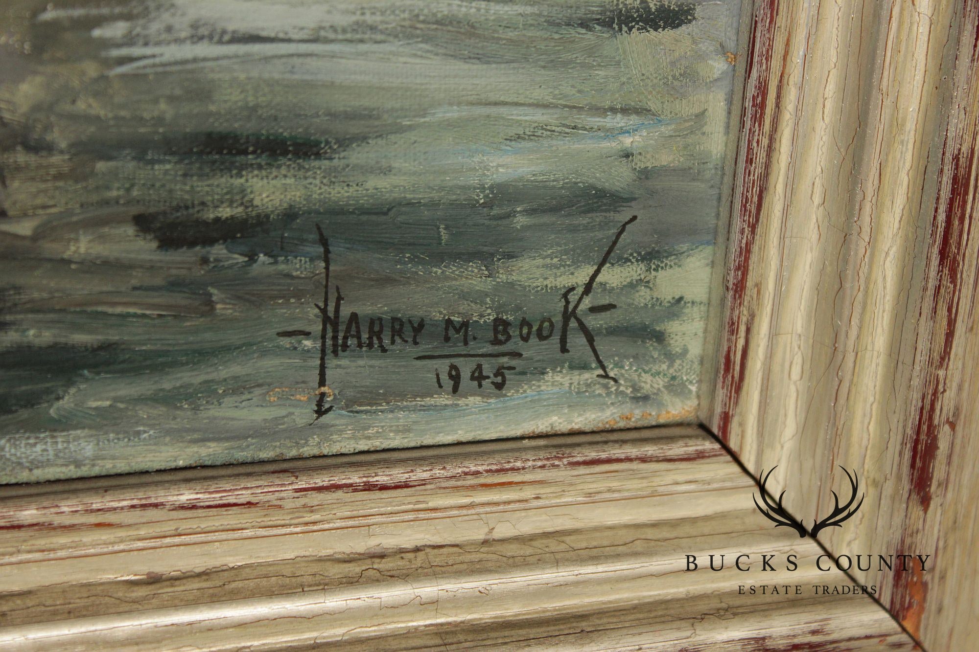 Harry Martin Book Pennsylvania Impressionist Oil Painting, Mill Pond