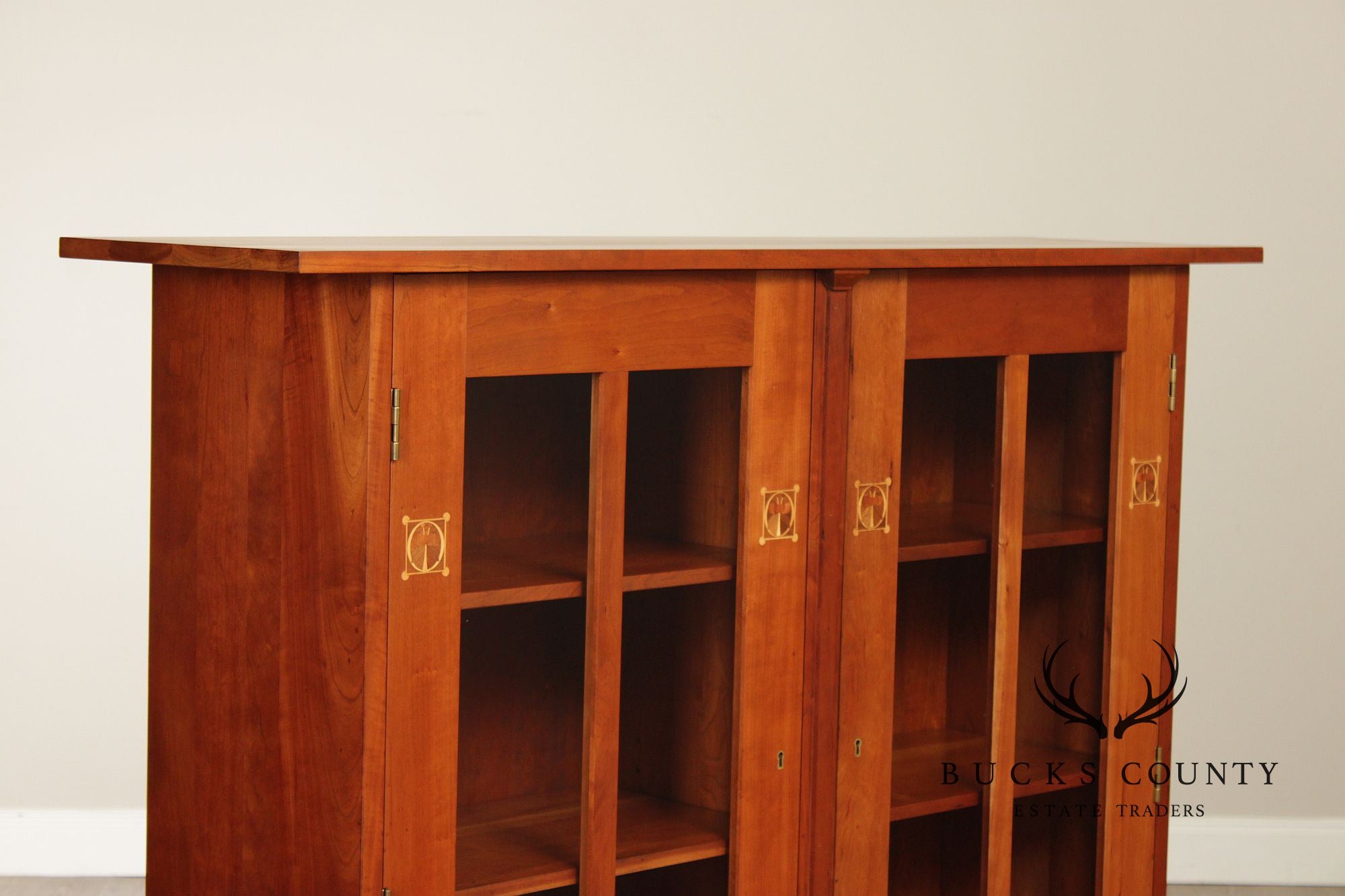 Stickley Mission Collection Cherry Harvey Ellis Bookcase Cabinet