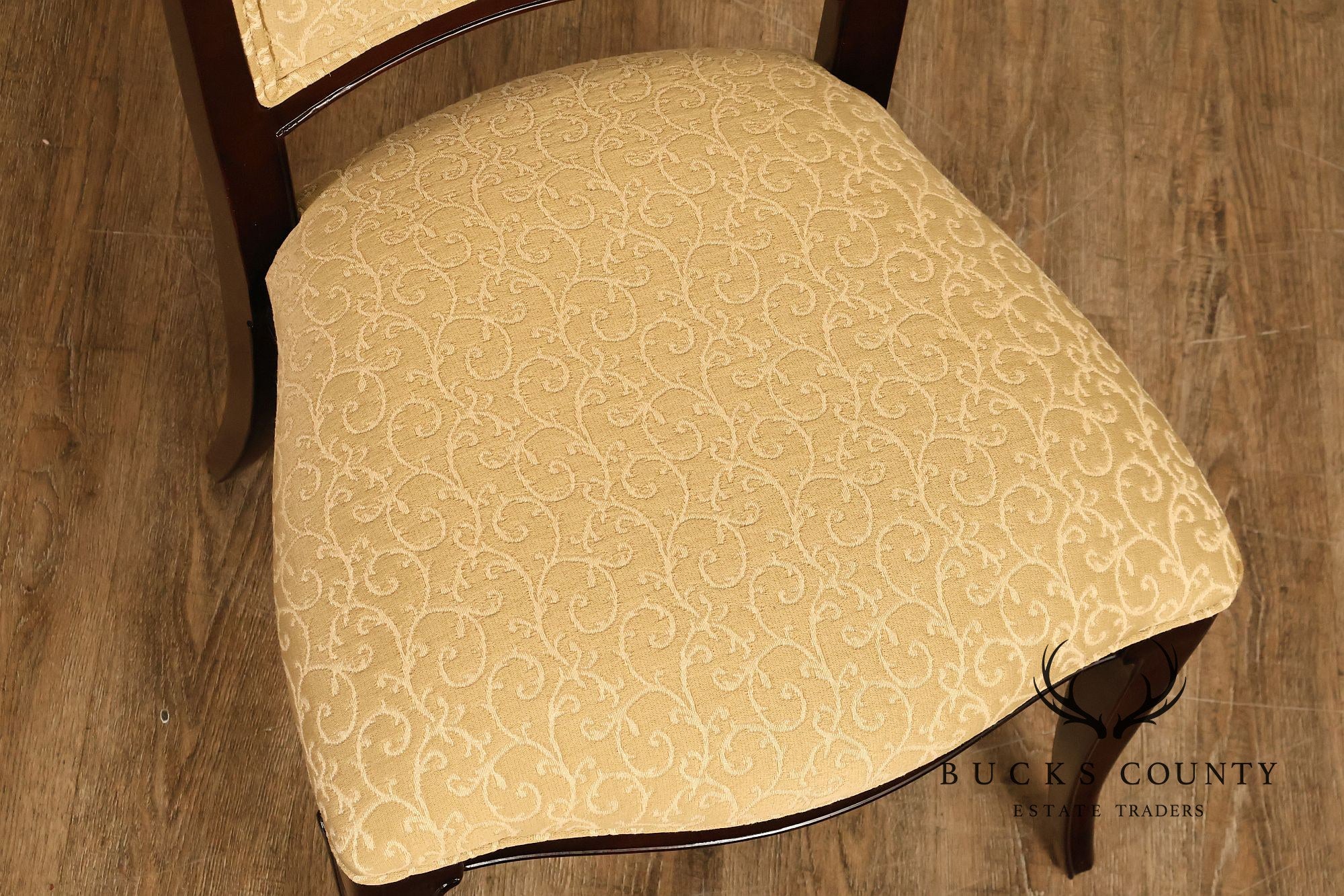 Thomasville Transitional Set of Eight Mahogany Dining Chairs