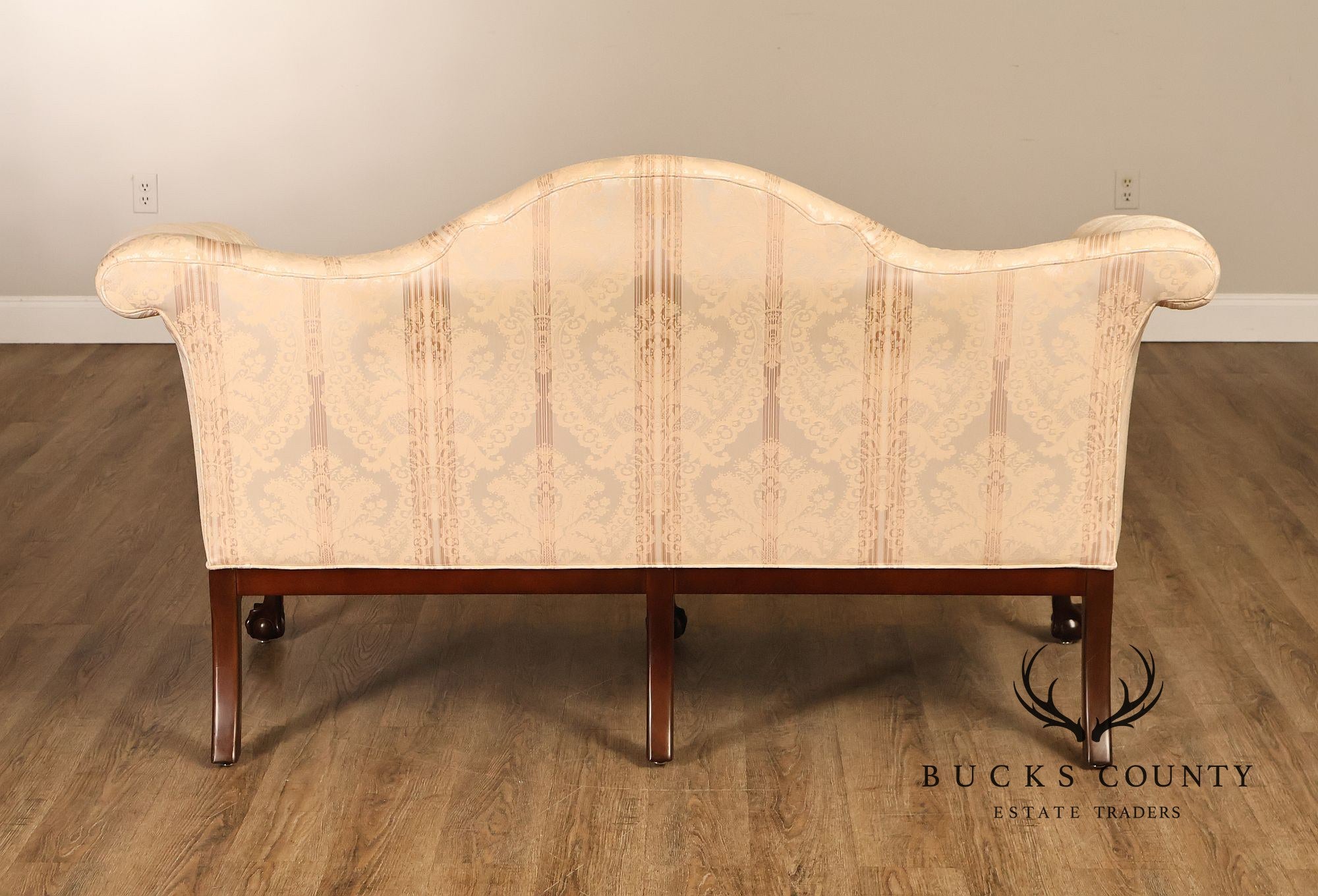 Century Furniture Chippendale Style Pair of Mahogany Sofas