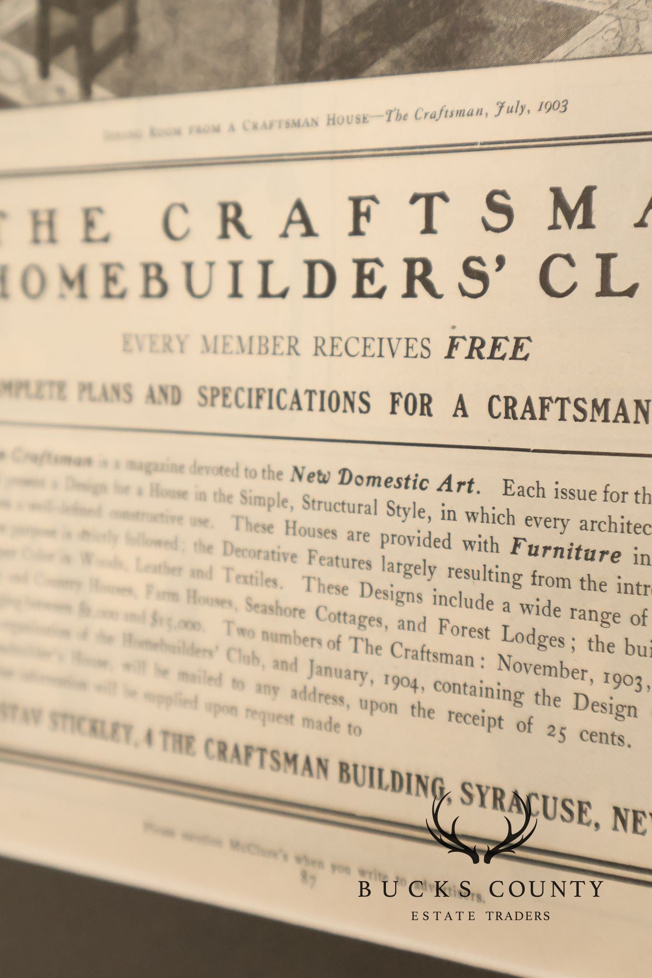 Arts And Crafts Mission Style Quarter Sawn Oak Framed Craftsman Print