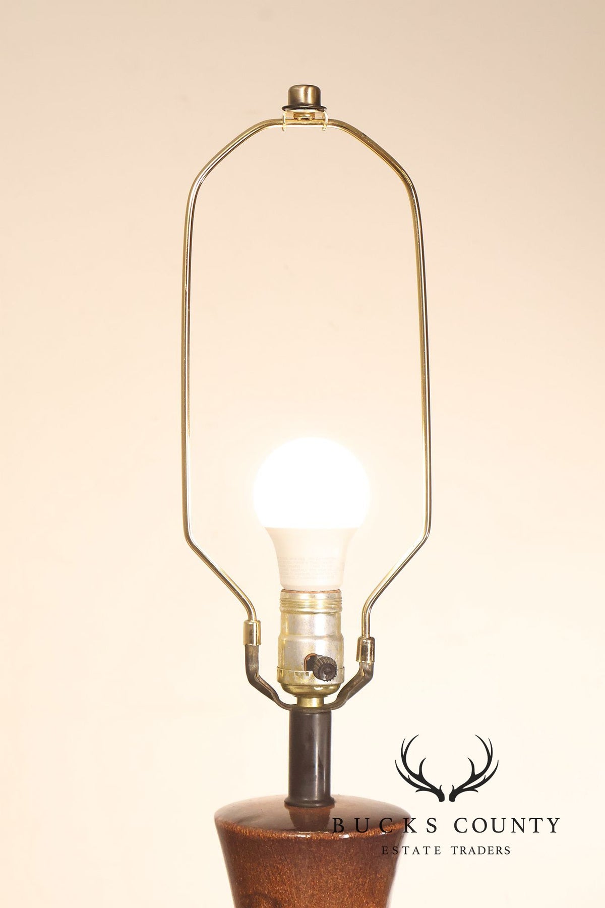 Mid Century Modern Drip-Glaze Ceramic Table Lamp