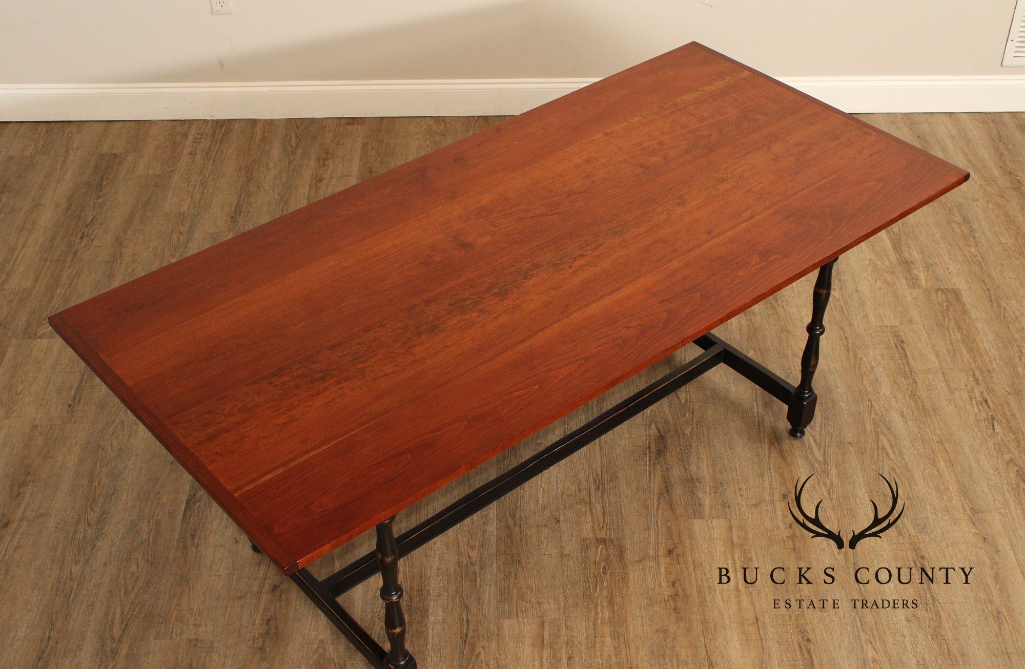 D.R. Dimes Farmhouse Style Cherry Top Dining Table