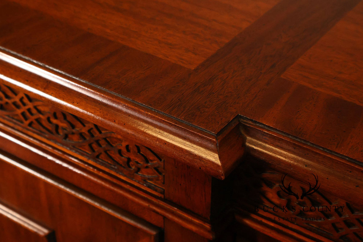 Century Furniture Georgian Style Mahogany Four-Door Buffet Sideboard
