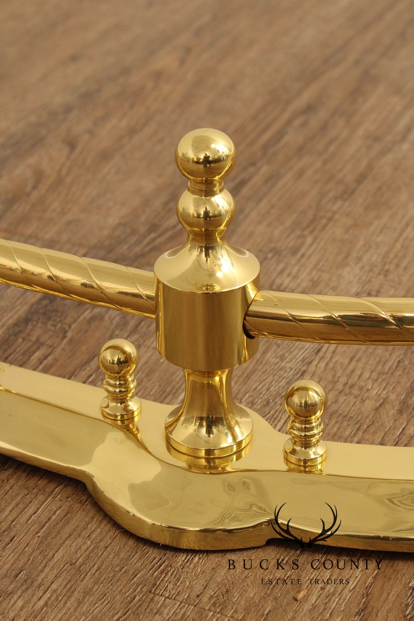 Traditional Polished Brass Fireplace Fender