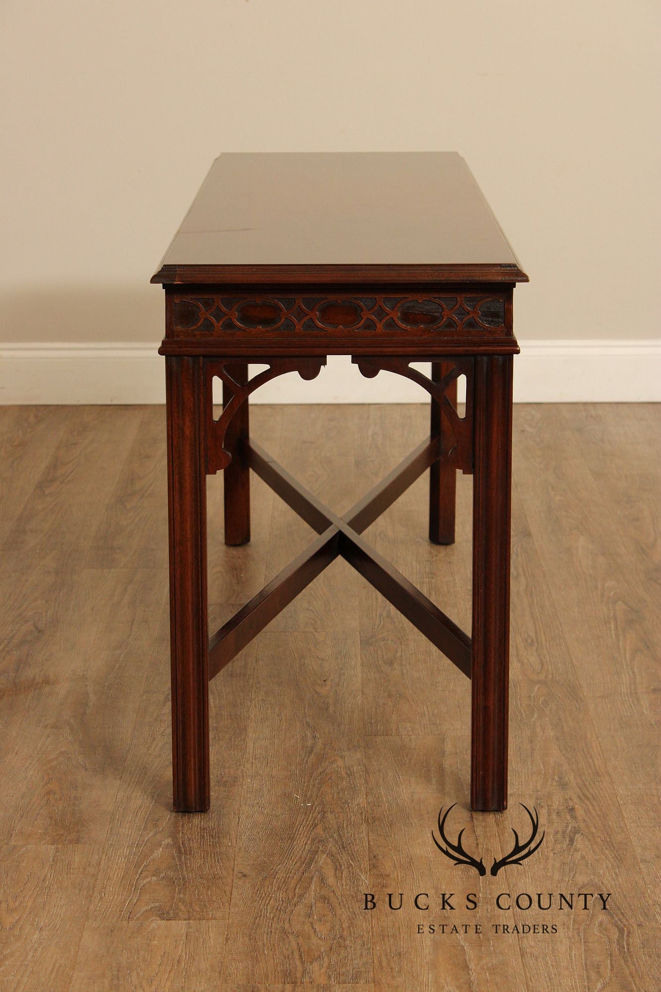 Drexel Heritage Chippendale Style Carved Mahogany Sofa Table