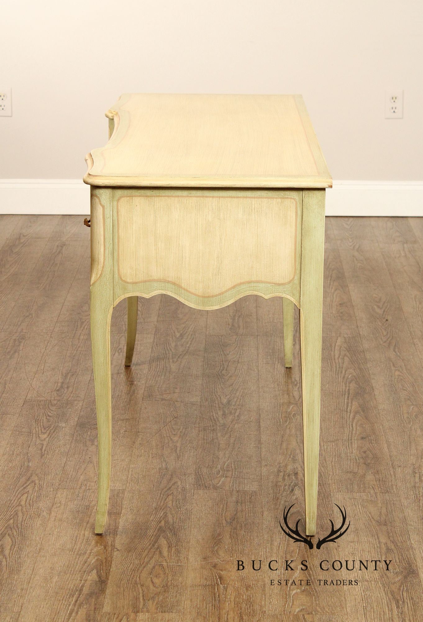 Widdicomb French Provincial Style Paint Decorated Vanity