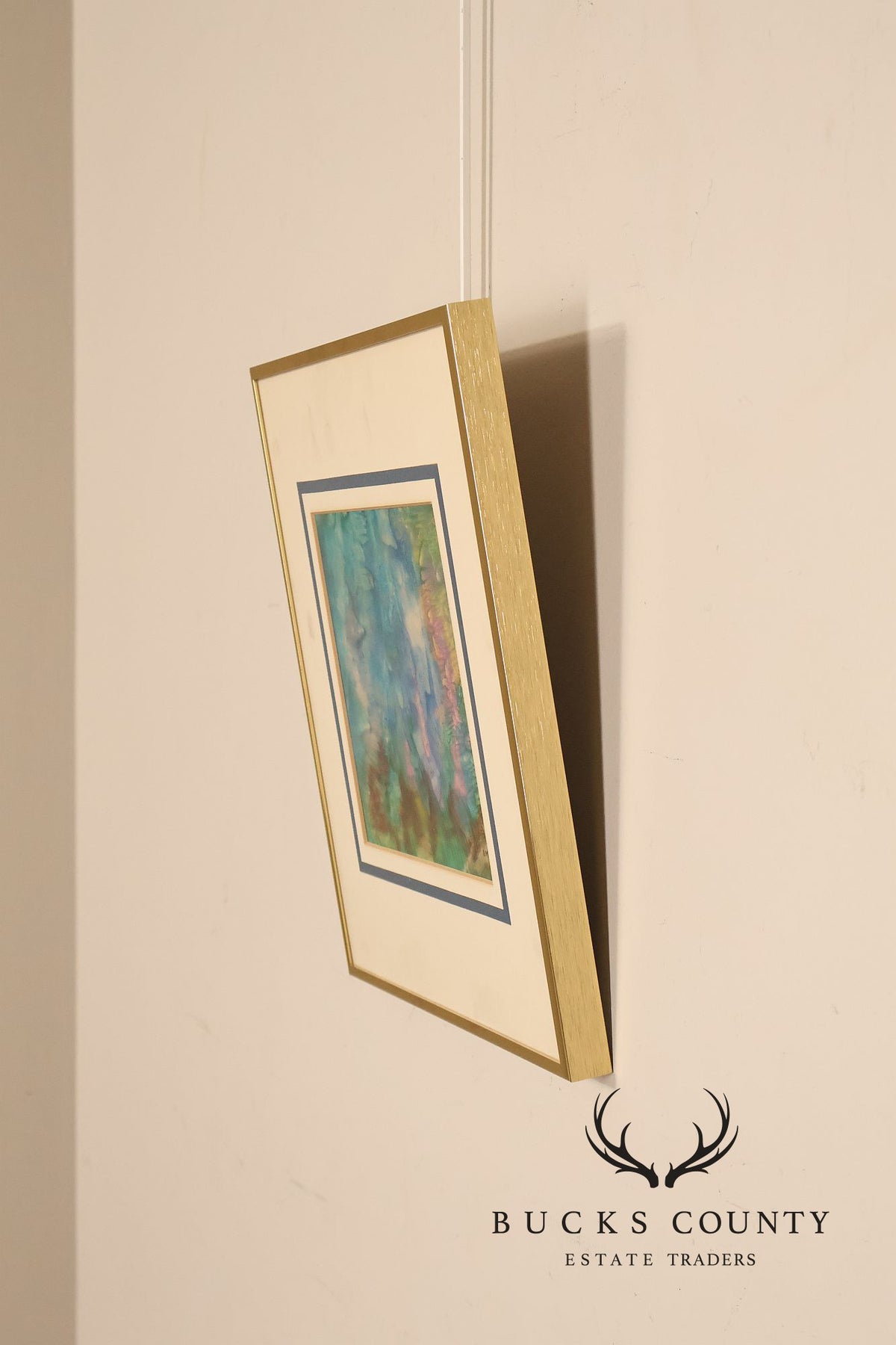 Suzanne Marinell Melted Wax Painting, Underwater