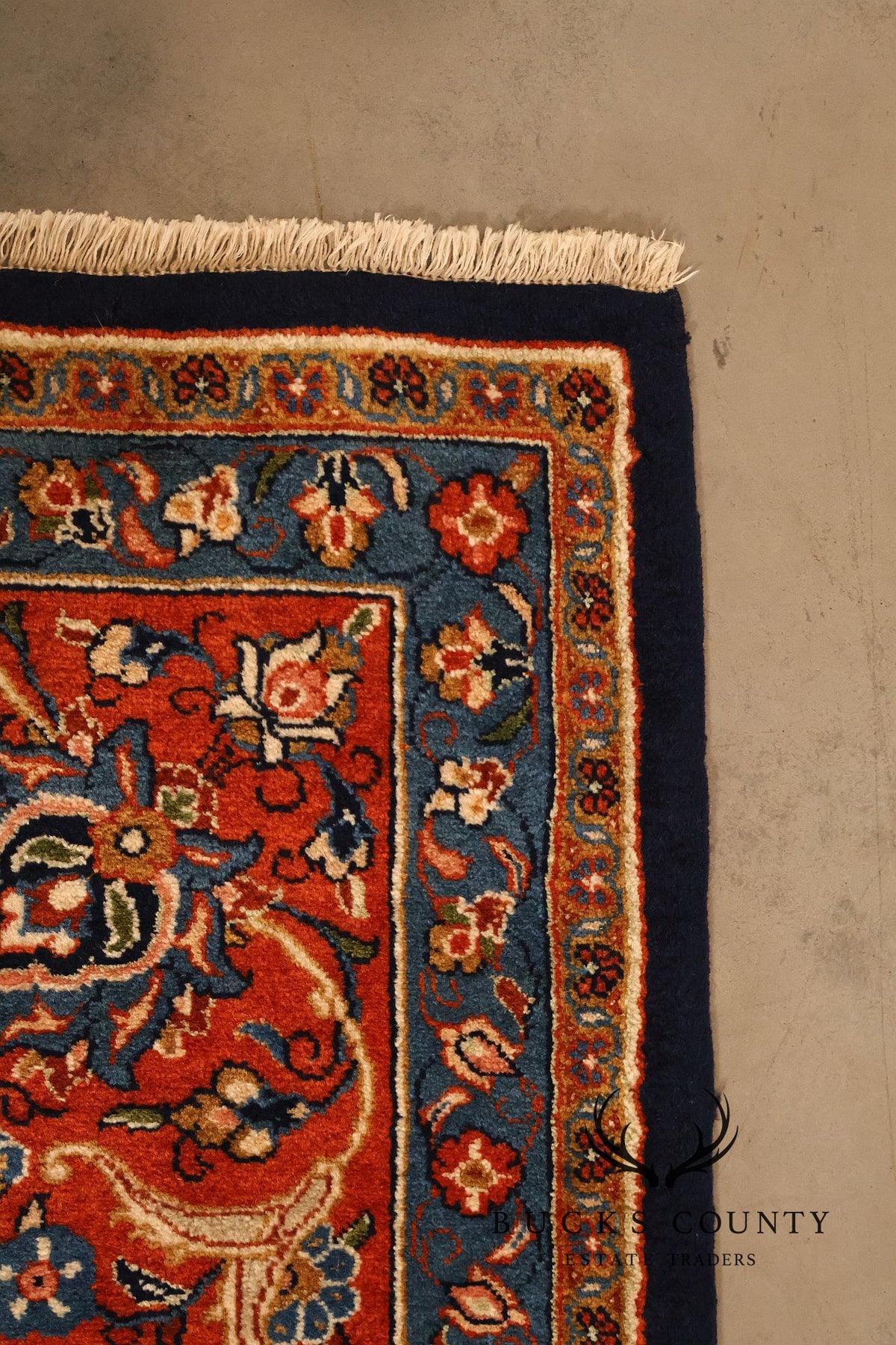 Persian Handwoven Wool Palace Size Floral Area Rug Approximately 10' X 18'