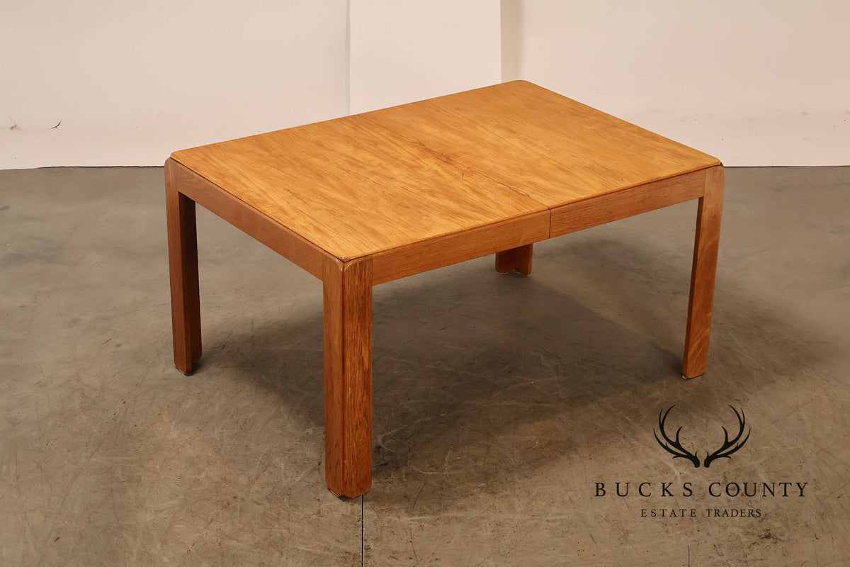 N. Eilersen A/S Danish Modern Teak Extension Dining Table With Two Leaves