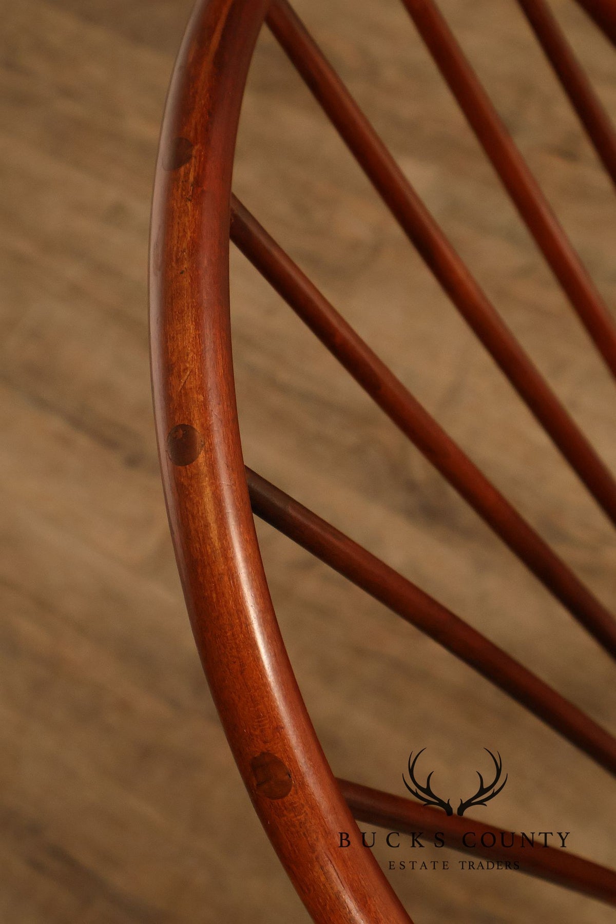 Frederick Duckloe & Bros Pair of Cherry Windsor Side Chairs