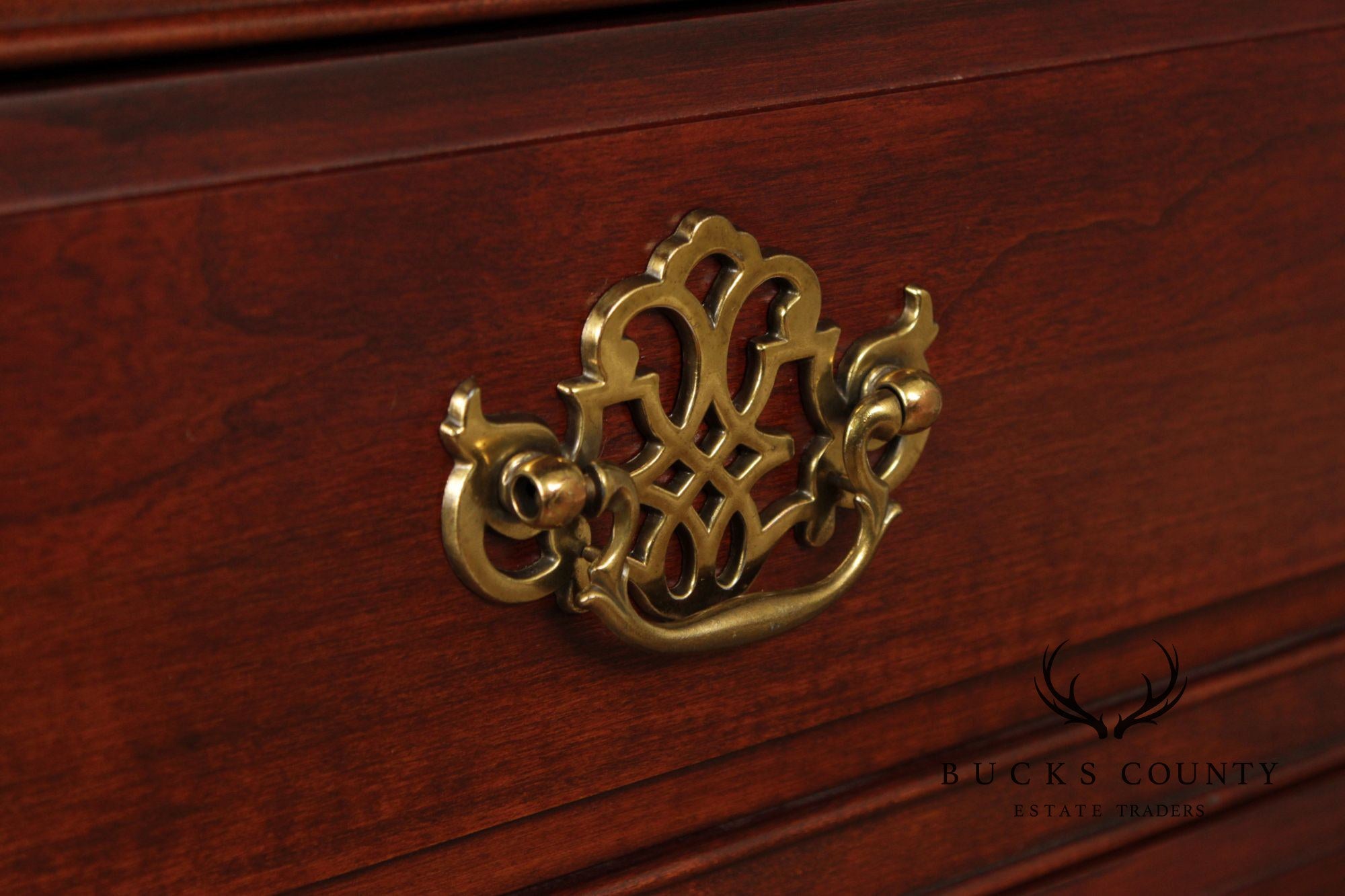 Pennsylvania House Chippendale Style Cherry Triple Chest