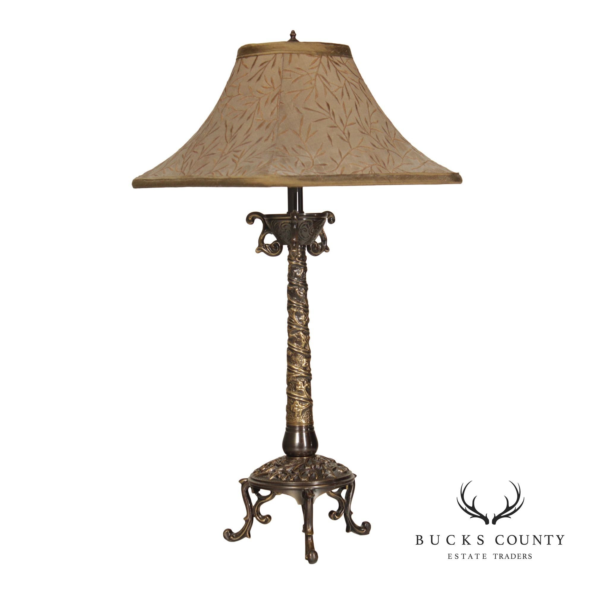 Frederick Cooper Rococo Style Brass Table Lamp