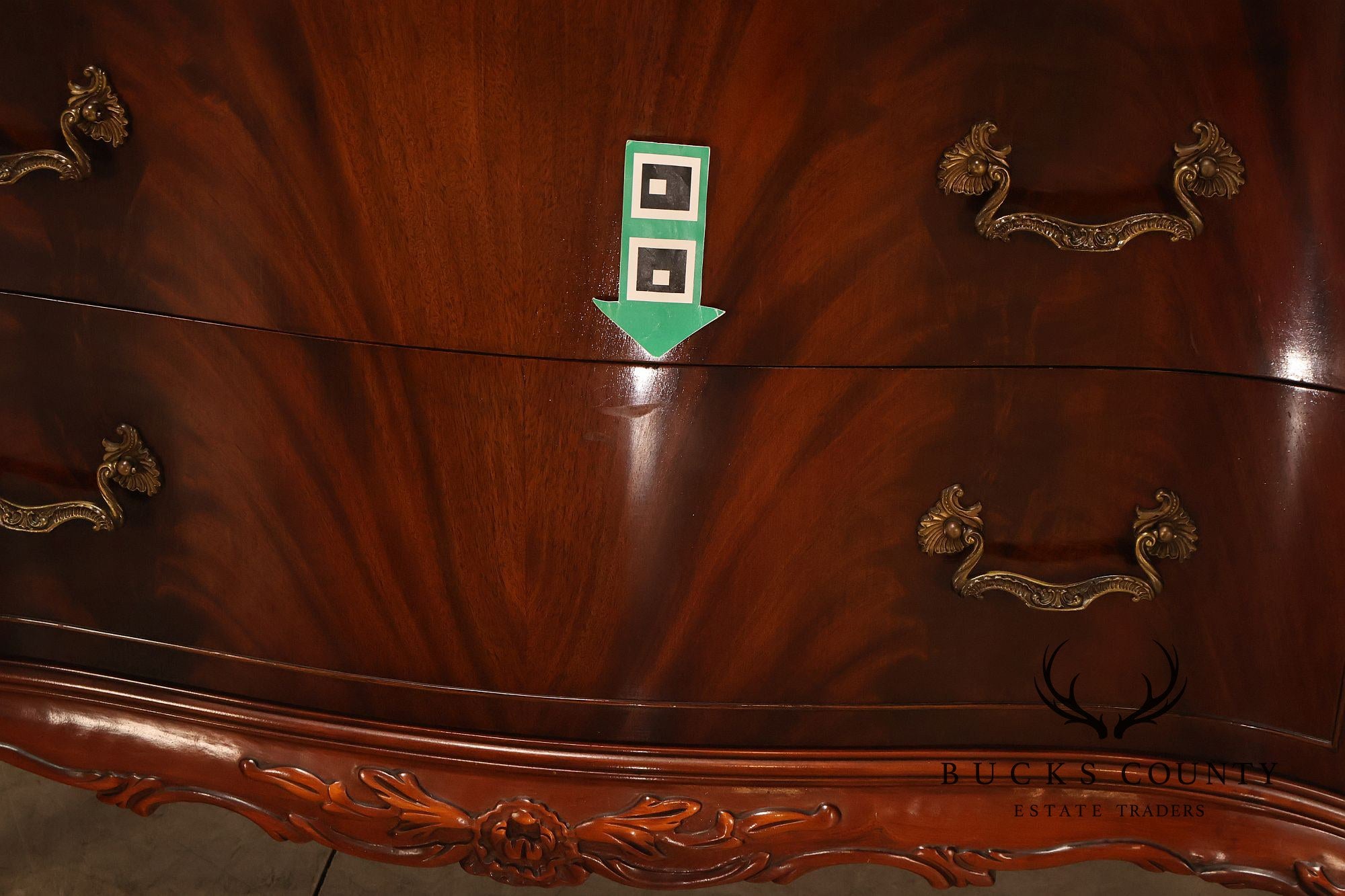 Vintage 1940s Mahogany High Chest