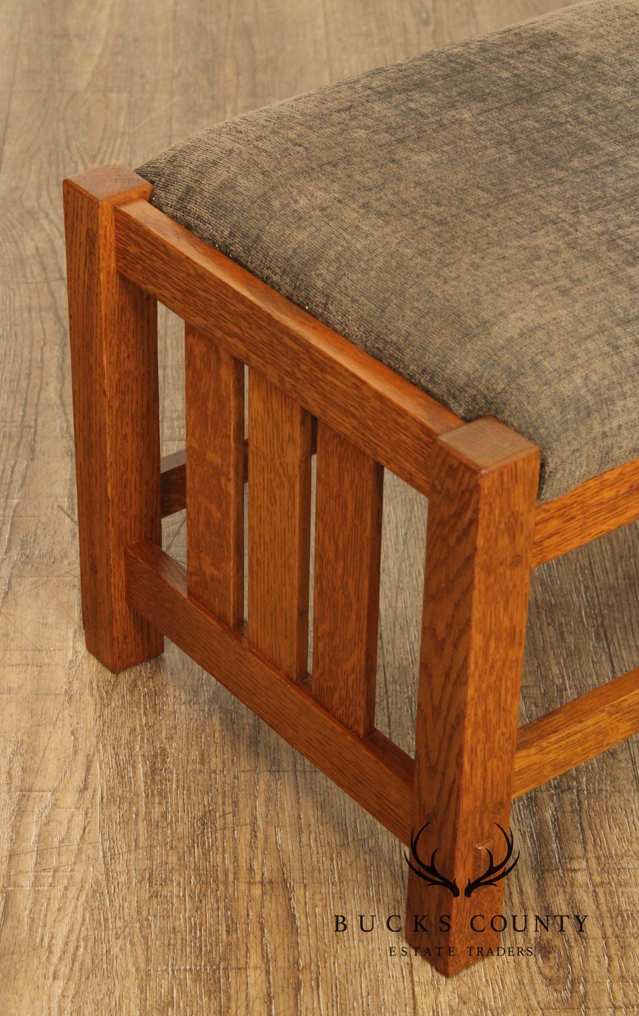 Stickley Mission Collection Pair of Oak Footstools