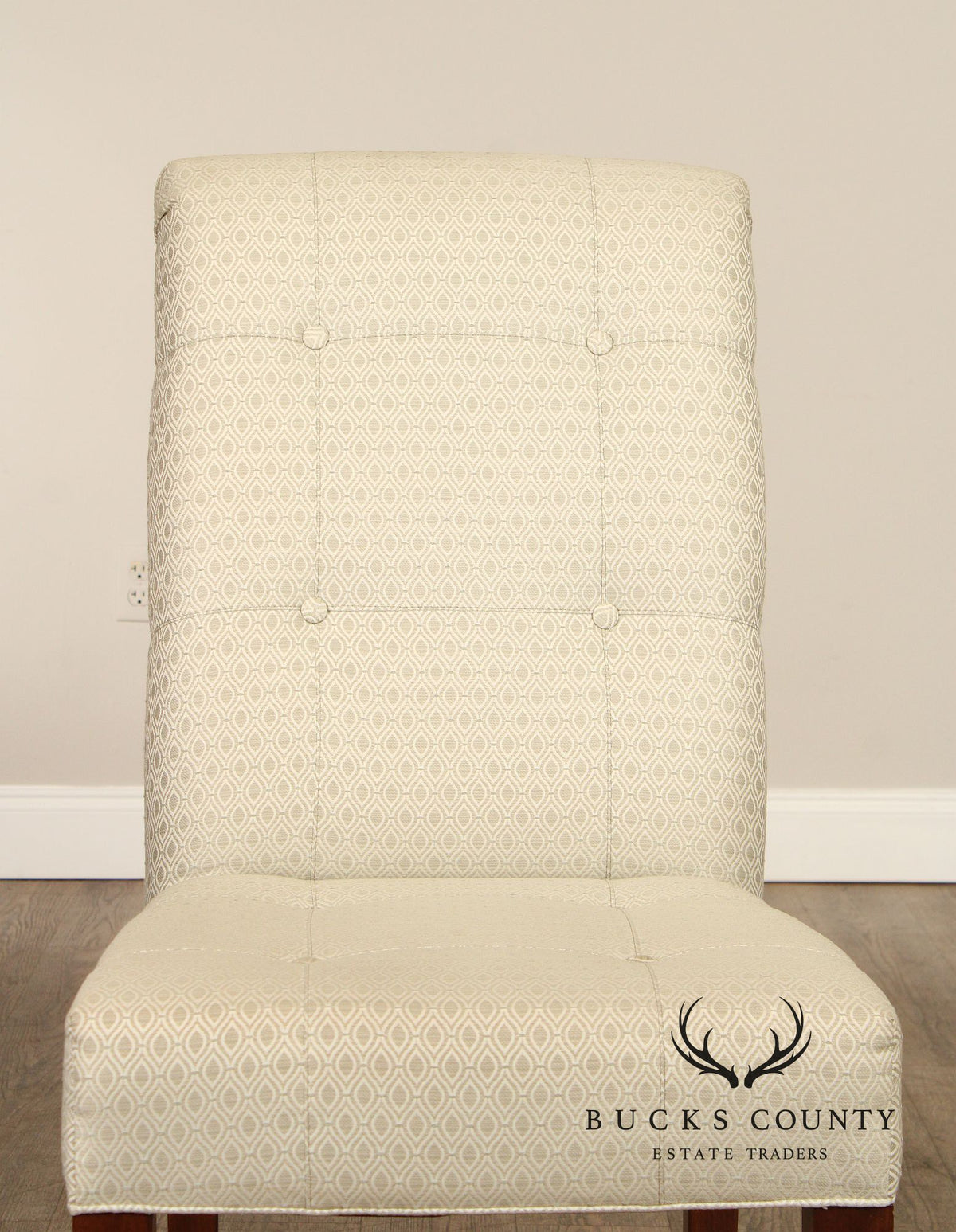 Ethan Allen Button-Tufted Slipper Chair