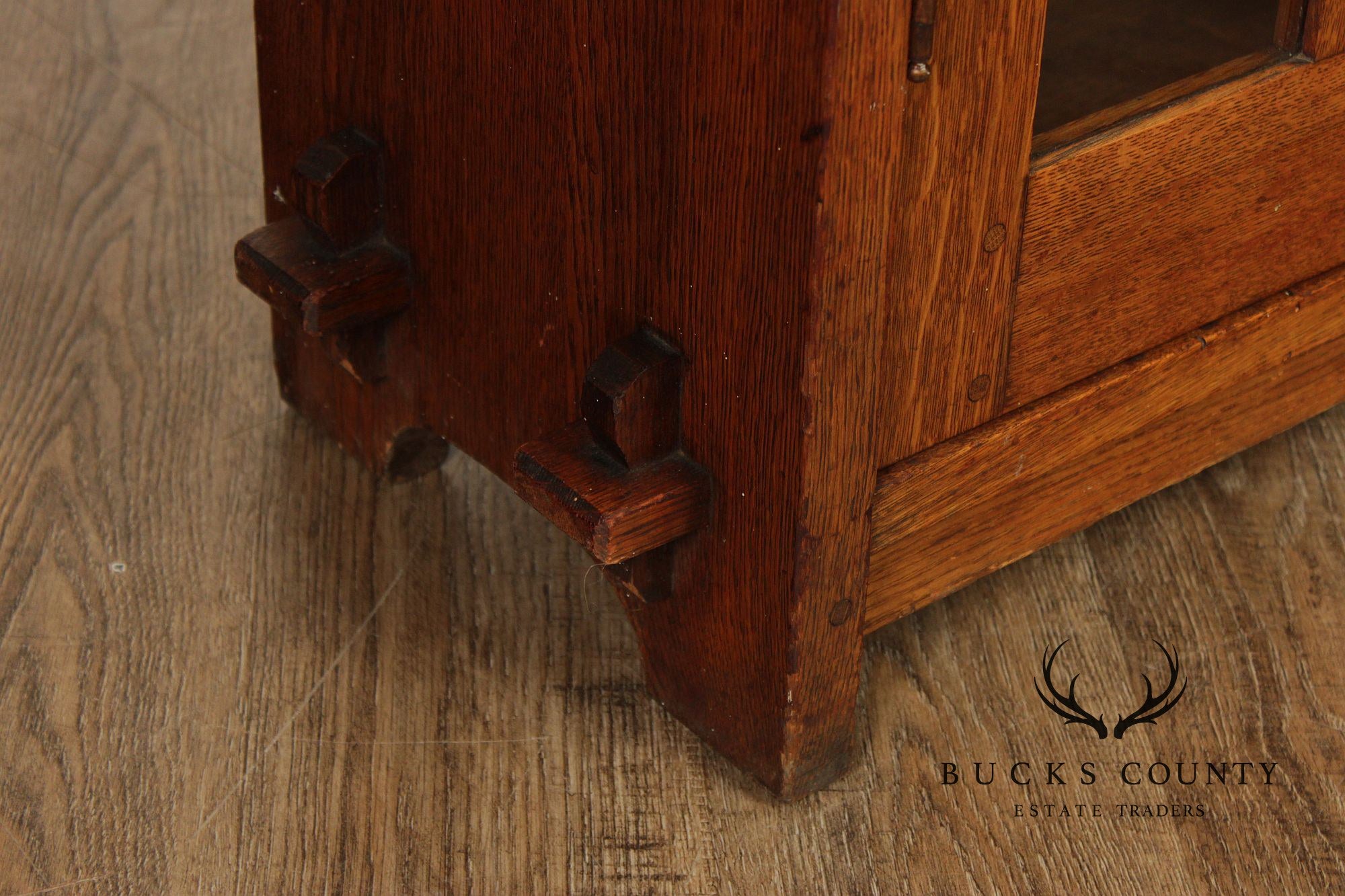 L. & J.G. Stickley Antique Mission Oak Two-Door Bookcase