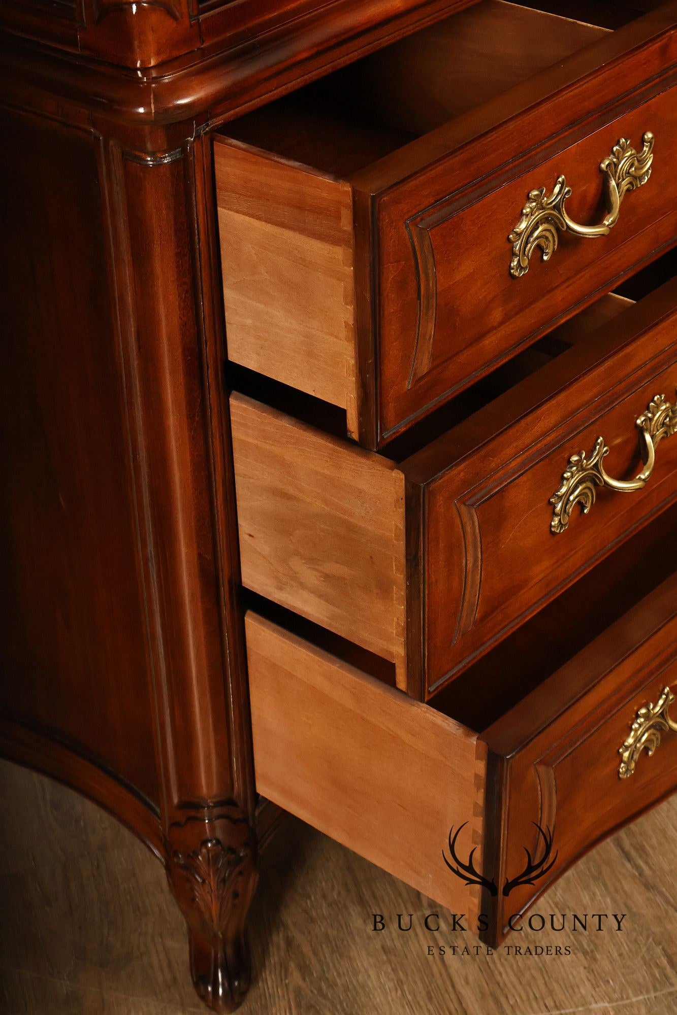 Henredon French Country Style Walnut Armoire