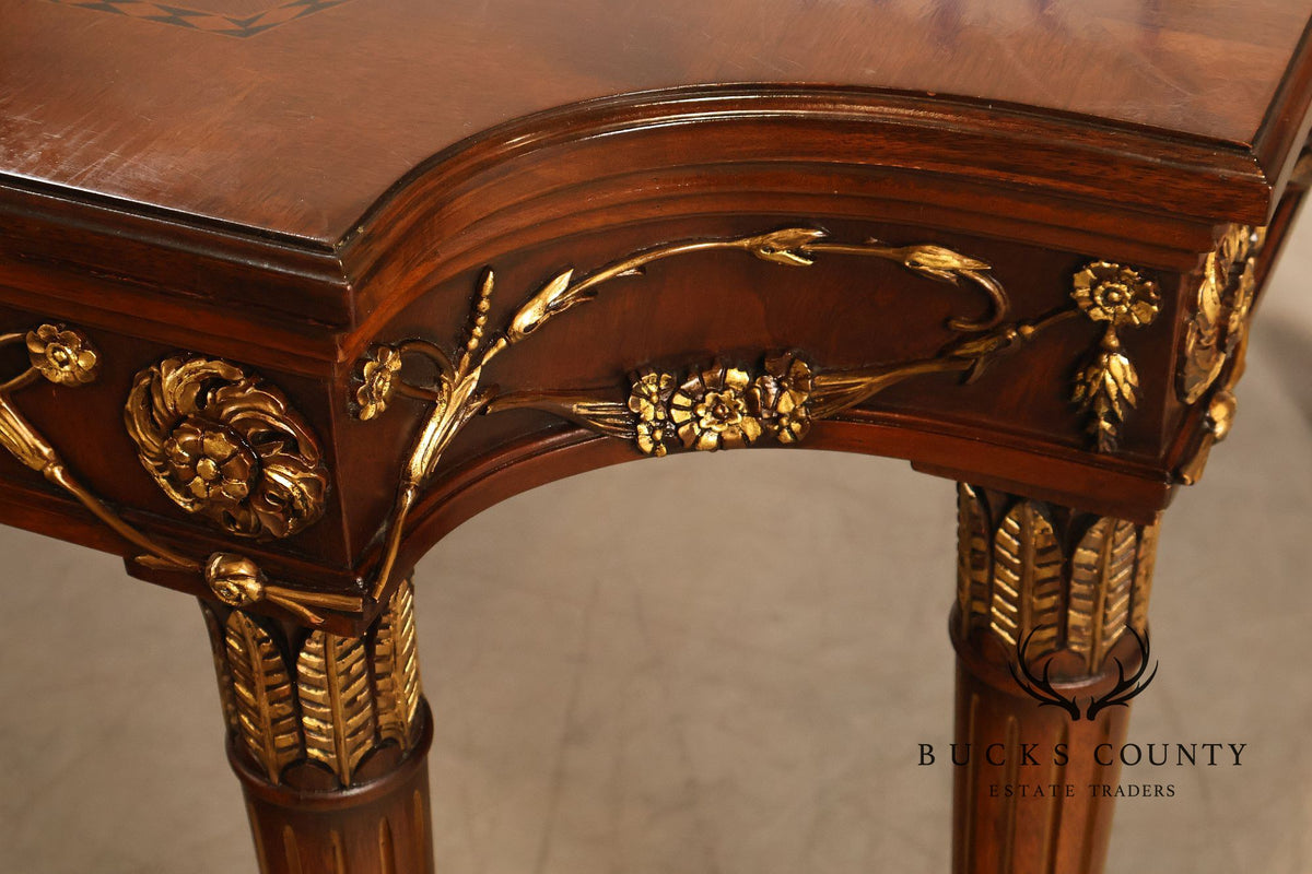 E J Victor Newport Collection Neoclassical Style Mahogany Dining Table With Two Leaves