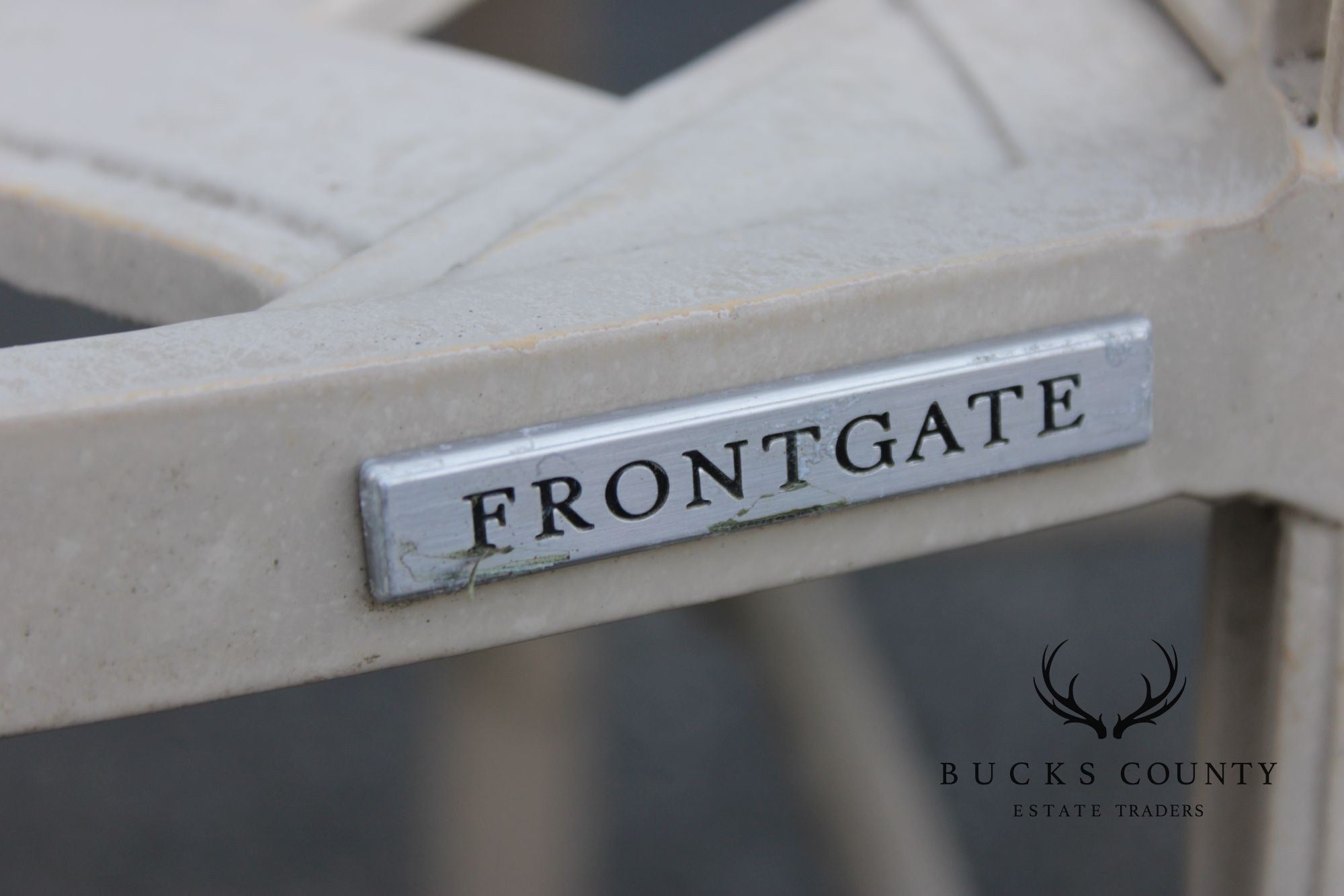 Frontgate Cast Aluminum Outdoor Garden Settee