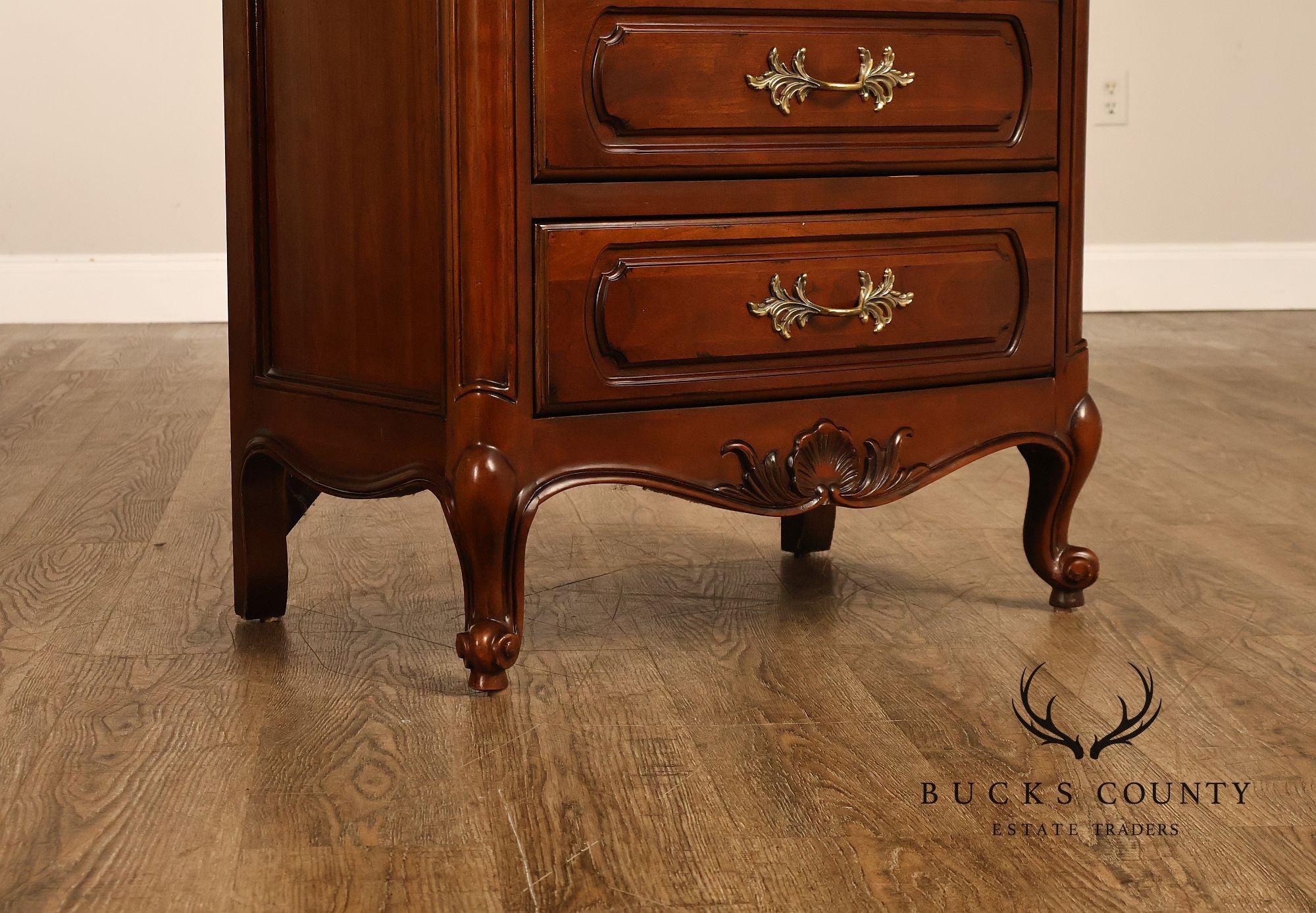 Century Furniture French Louis XV Style Cherry Lingerie Chest