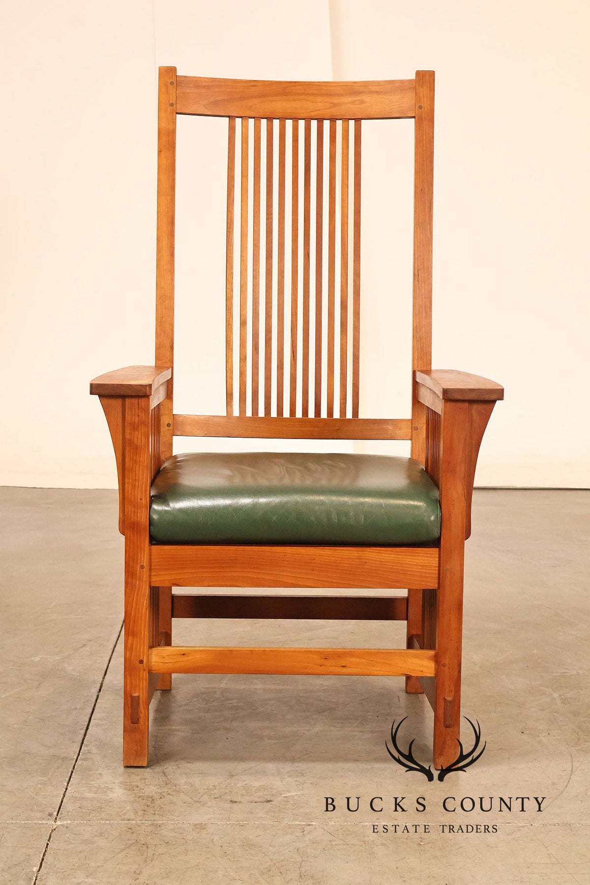 Stickley Mission Collection Cherry Spindle Back Dining Chairs Set Of 6