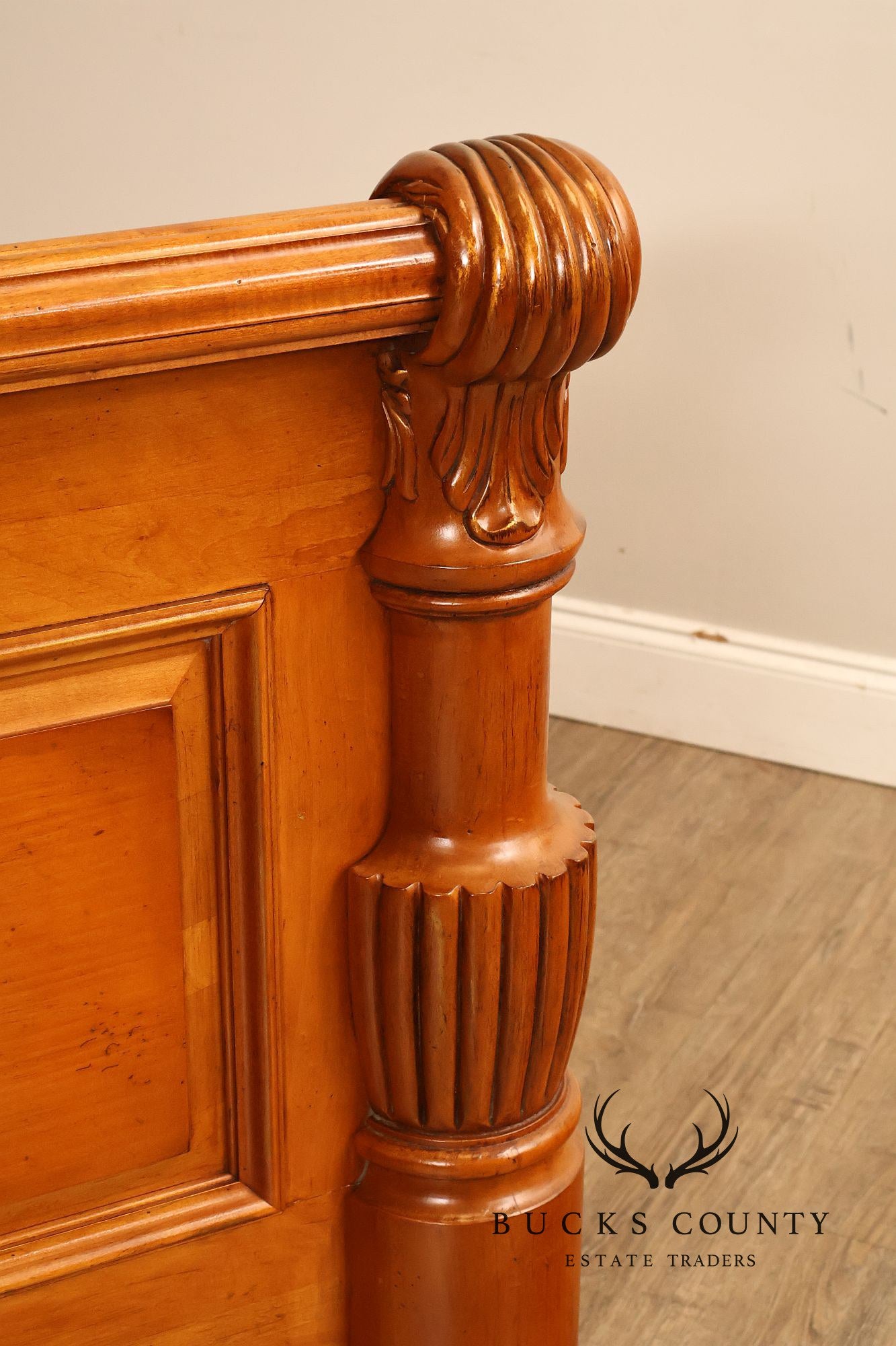 Century Furniture Continental Style King Size Sleigh Bed