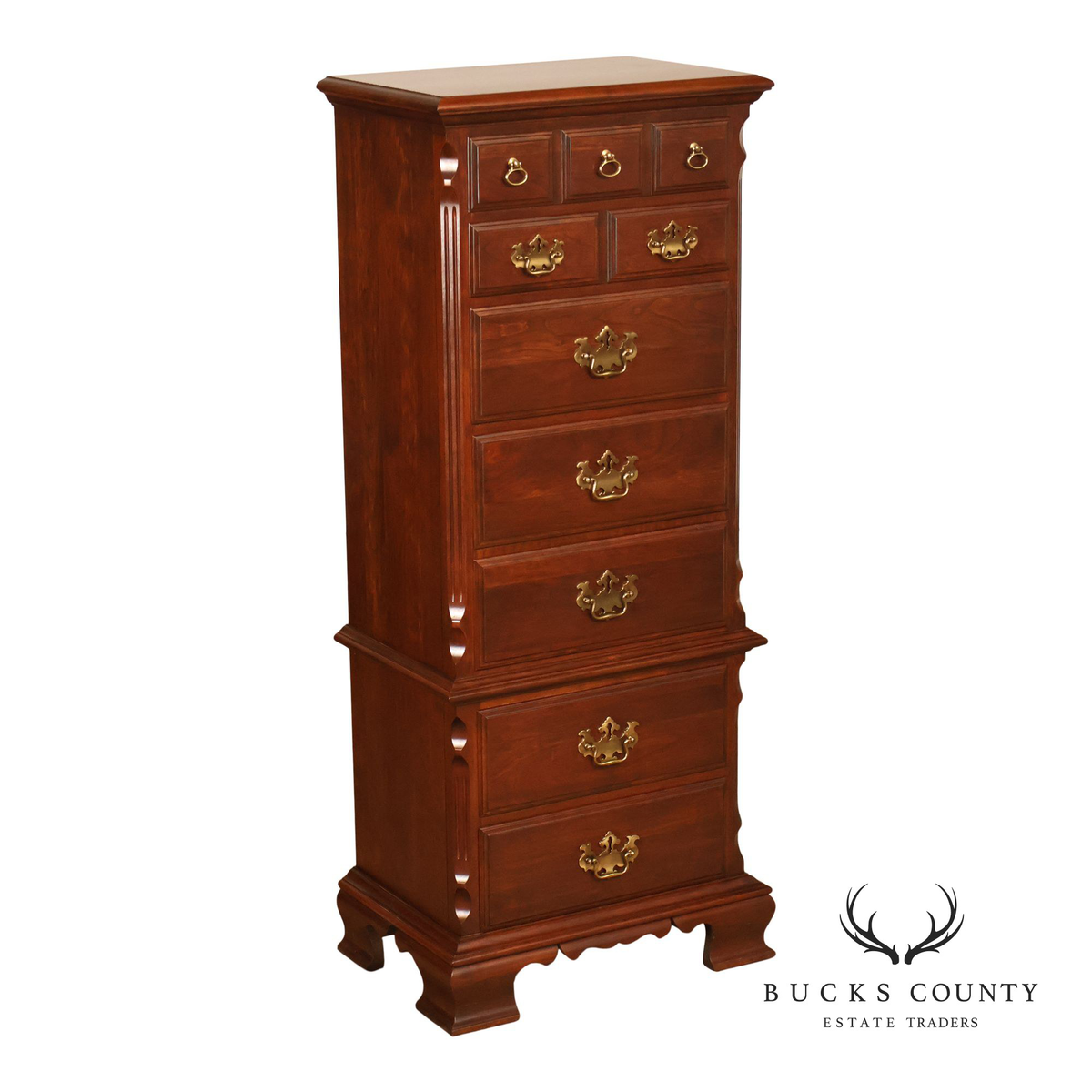Pennsylvania House Traditional Solid Cherry Semainier Lingerie Chest