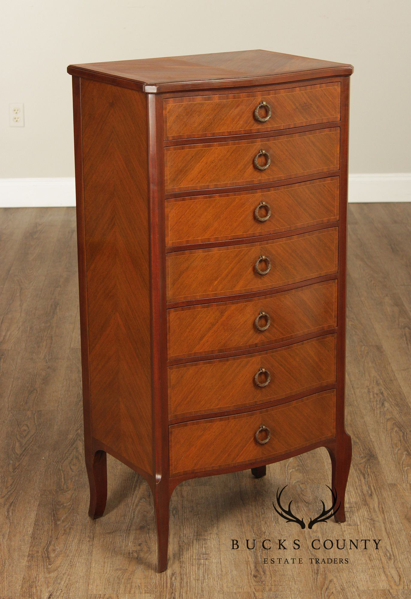 Schmieg & Kotzian Louis XV Style Satinwood Lingerie Chest