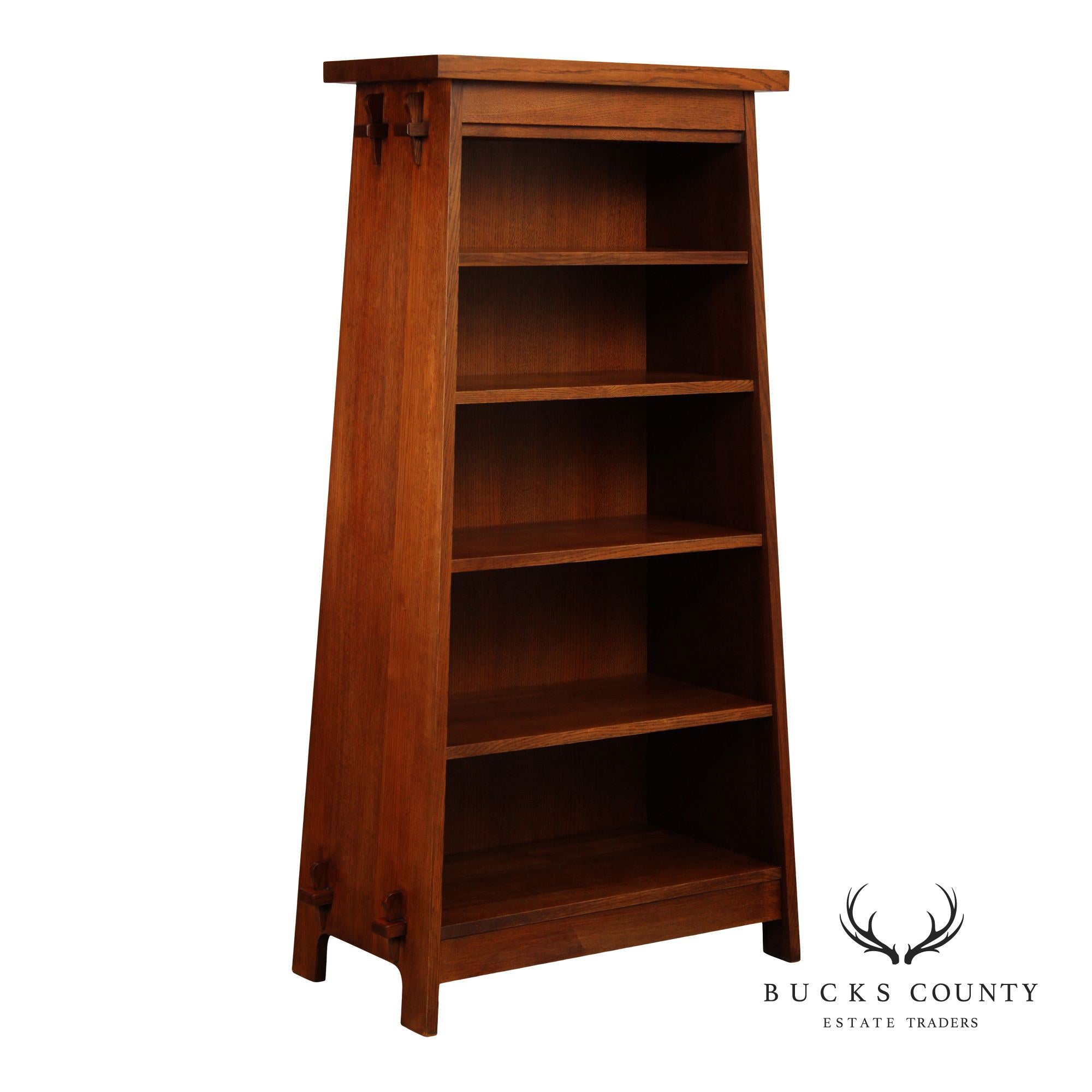 Stickley Mission Collection Oak Bookshelf Tower