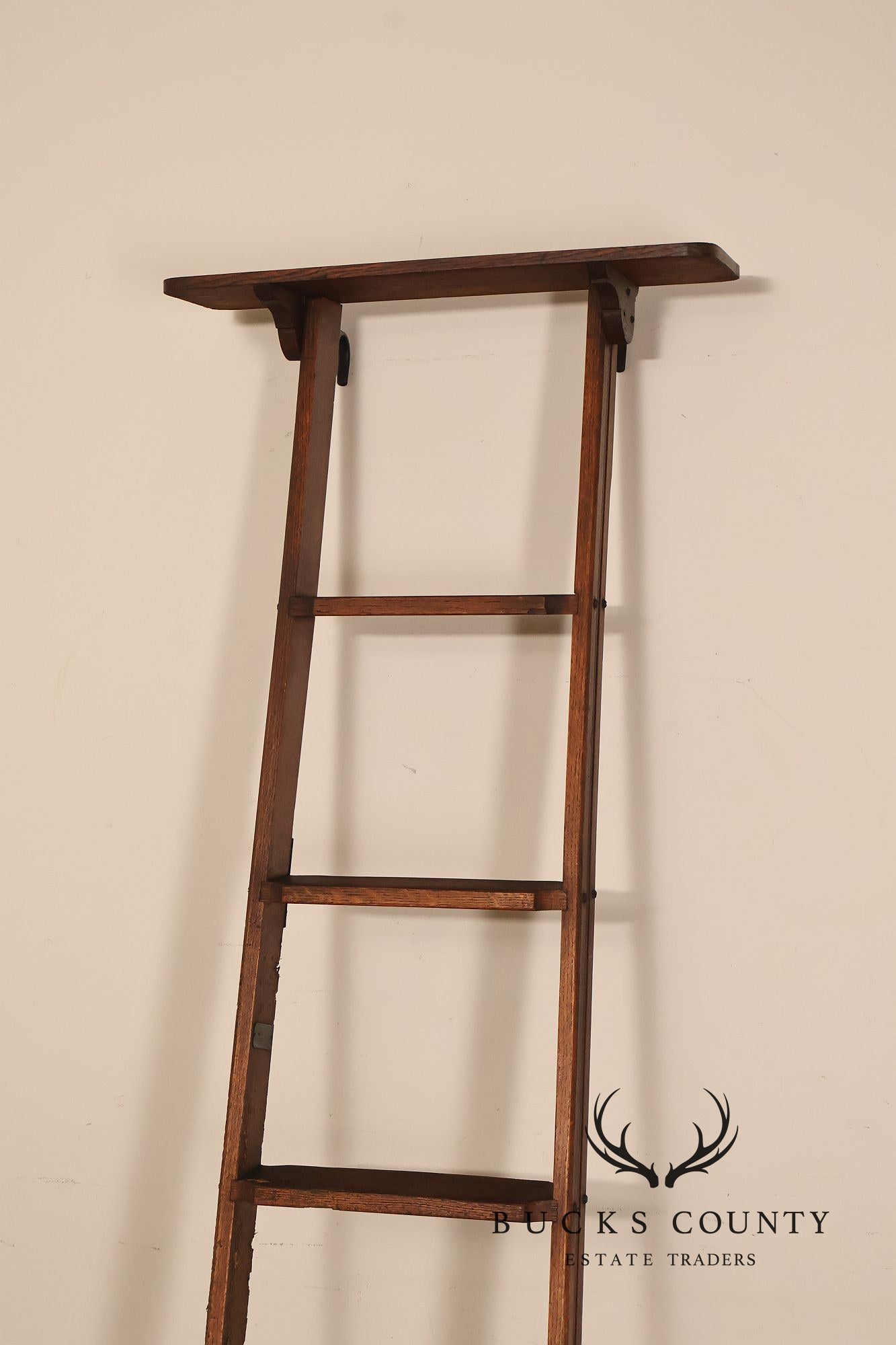 Antique Bicycle Ladder Co. Rolling Library Ladder