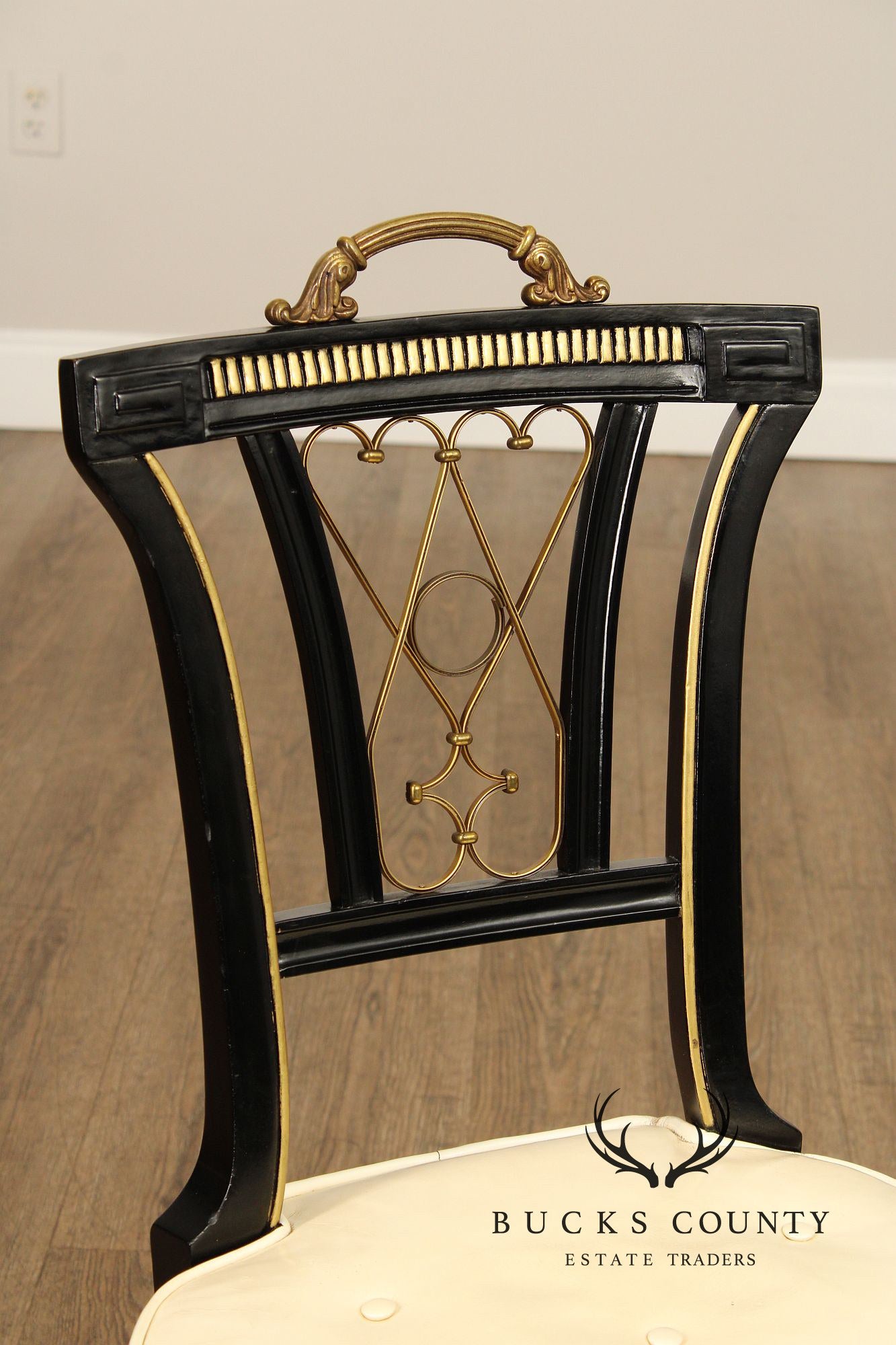 Regency Style Ebonized Side Chair