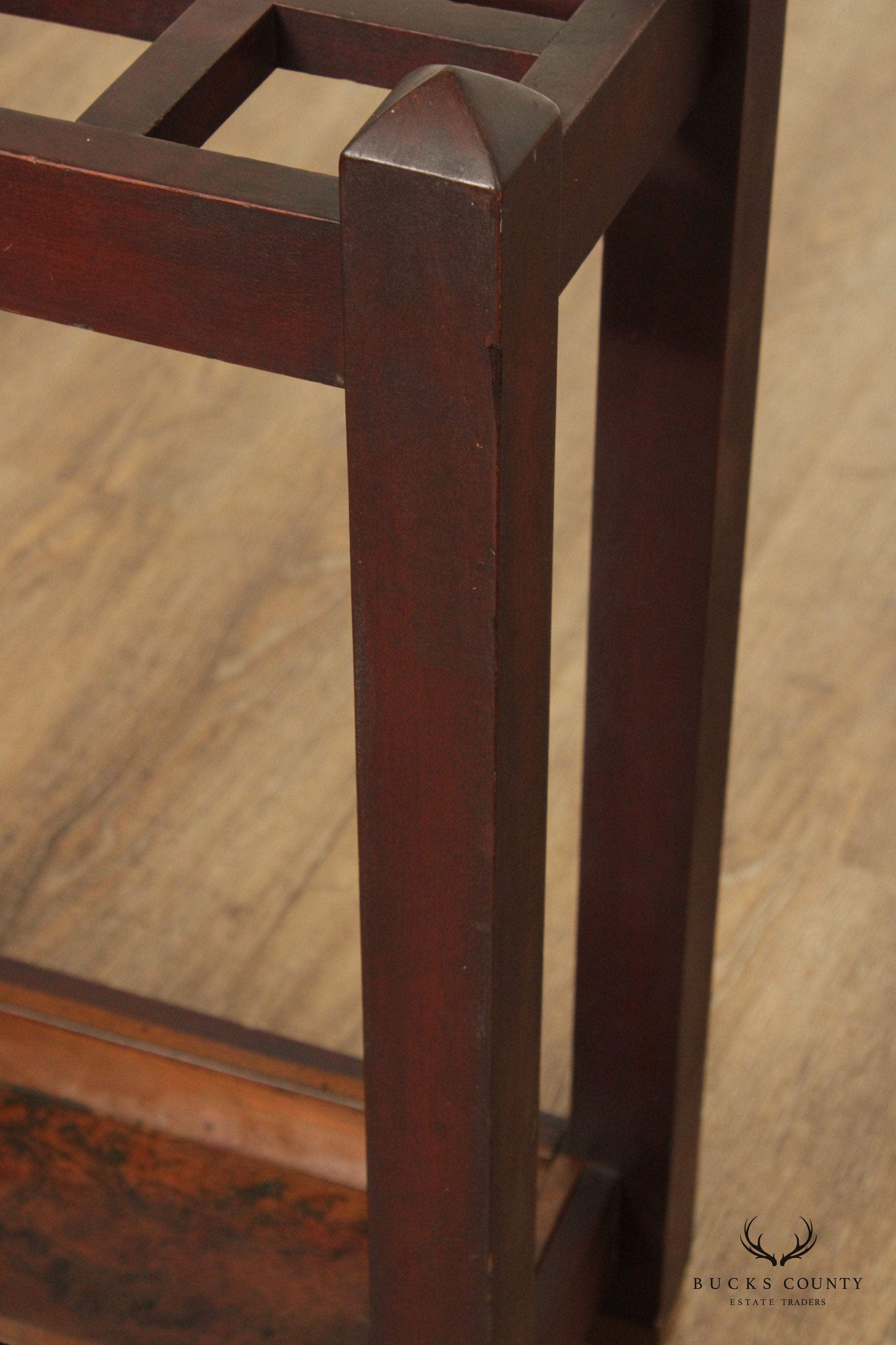 Antique Mission Style Umbrella Stand