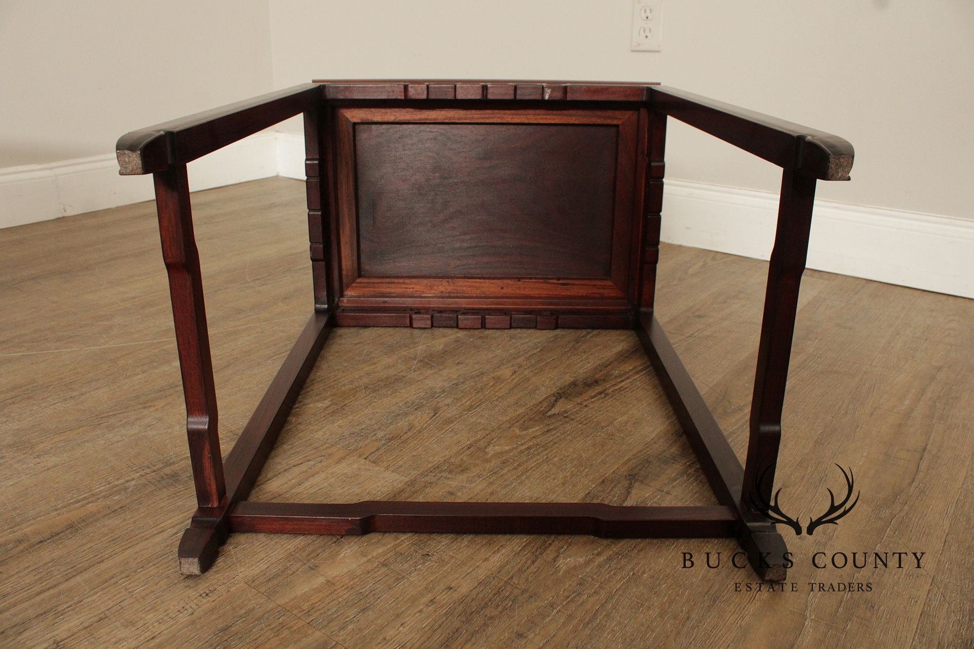 Chinese Vintage Set of Four Carved Rosewood Nesting Tables