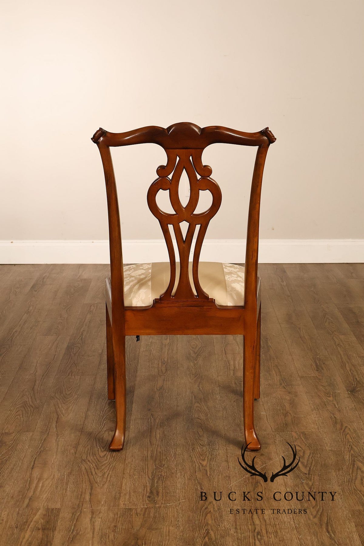 Baker Furniture Chippendale Style Set of Twelve Mahogany Dining Chairs
